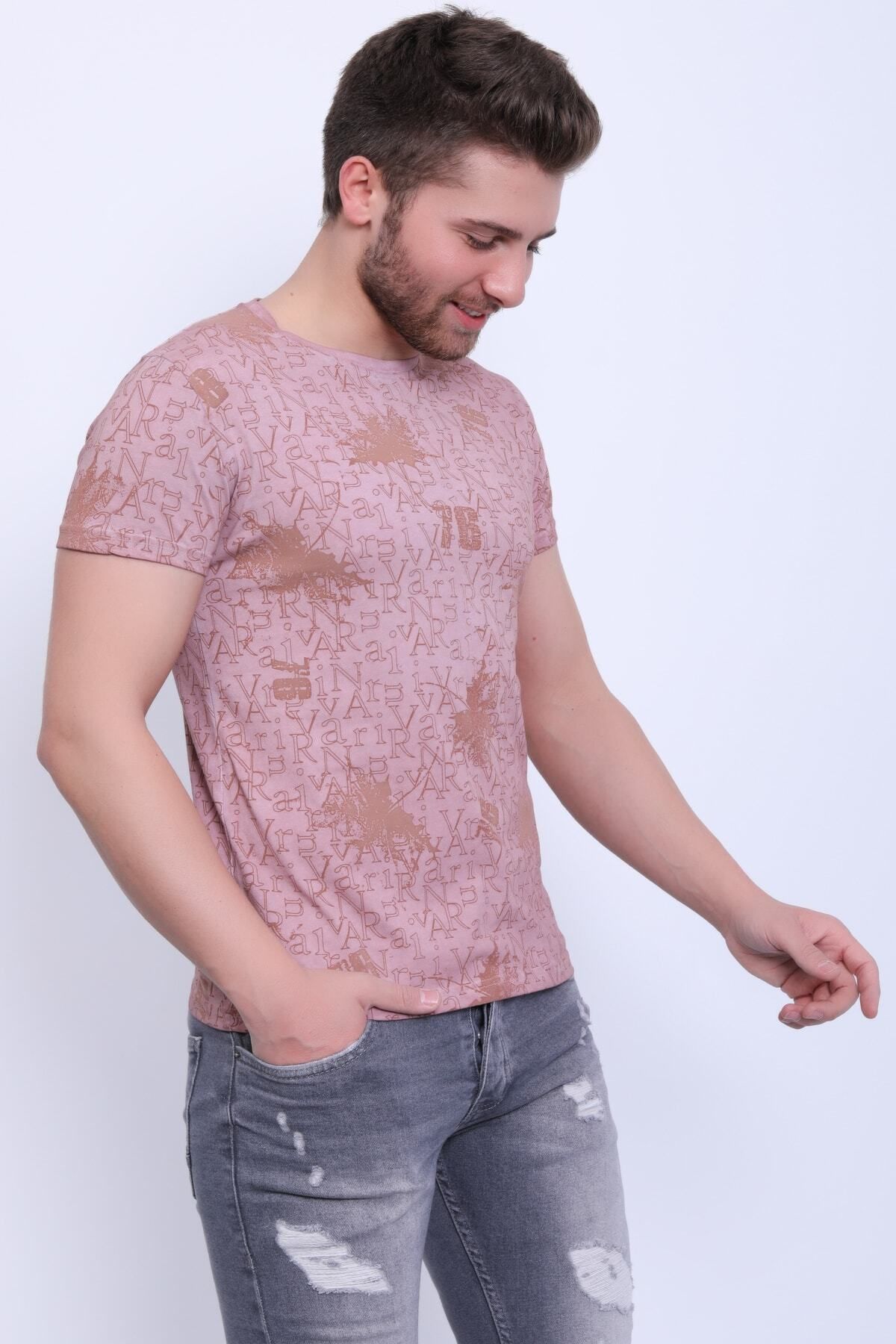 Avinar Unisex Bisiklet Yaka Baskılı Yıkamalı T-shirt