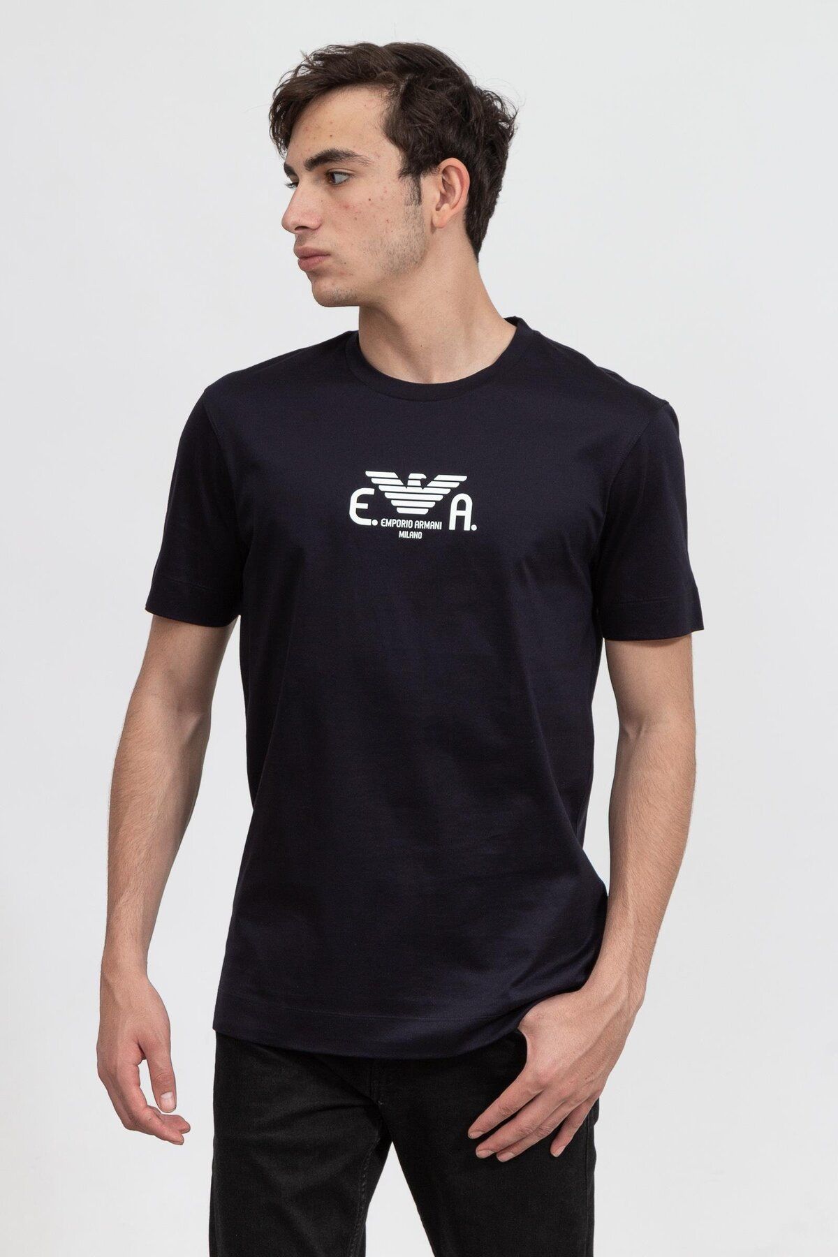 Emporio Armani Premium Bisiklet Yaka T-Shirt