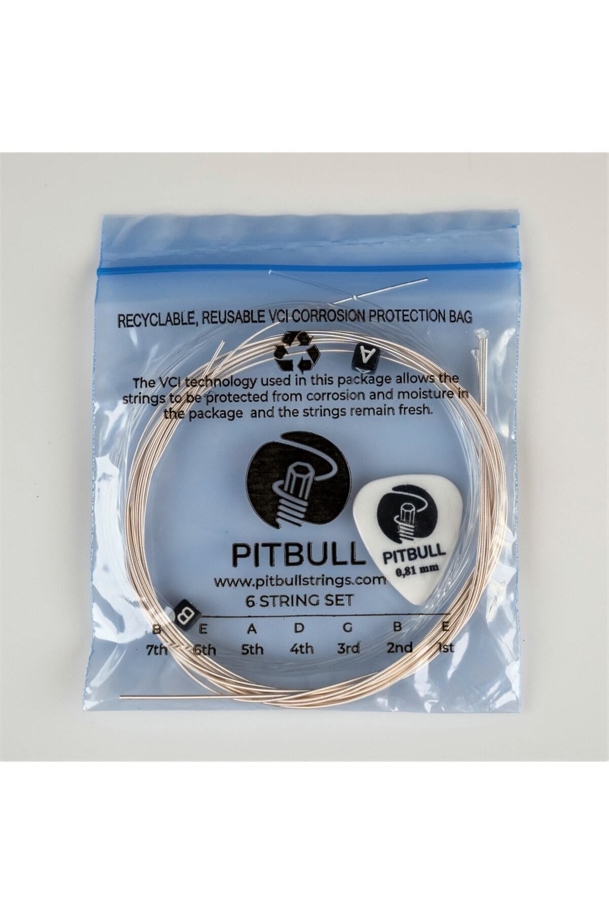 PİTBULL-Pitbull Strings Gold Series Classical Guitar Set String GCG HT Hard Tension (With Pick) 4