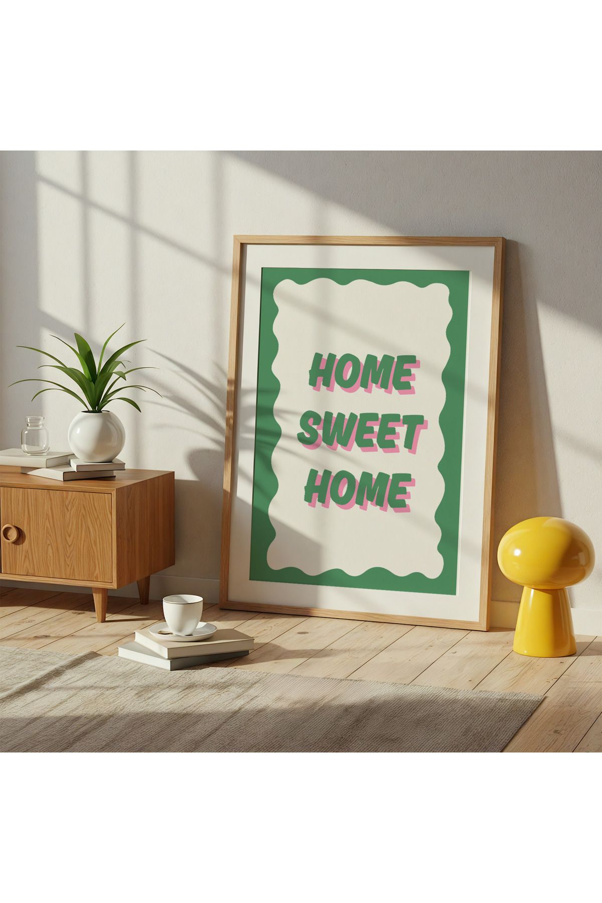 DES VU PRINT Home Sweet Home, Pinterest Temalı Çerçevesiz Poster