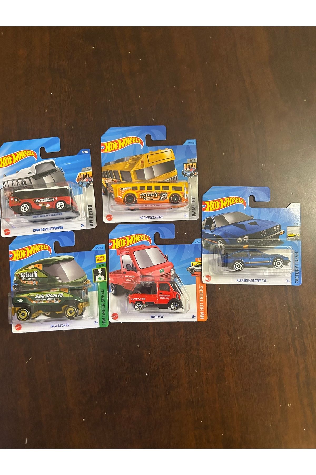 Hotwhells Hotwheels tekli arabalar 5li