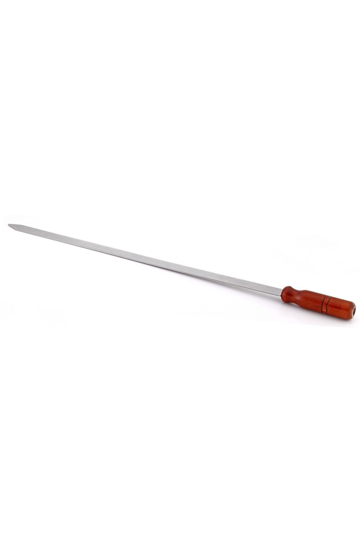 GÖNEN ÇELİK Gönen Çelik Paslanmaz Şiş 1 Adet 2.50 Cm Yası 60 Cm Boy Ahşap Saplı Şiş