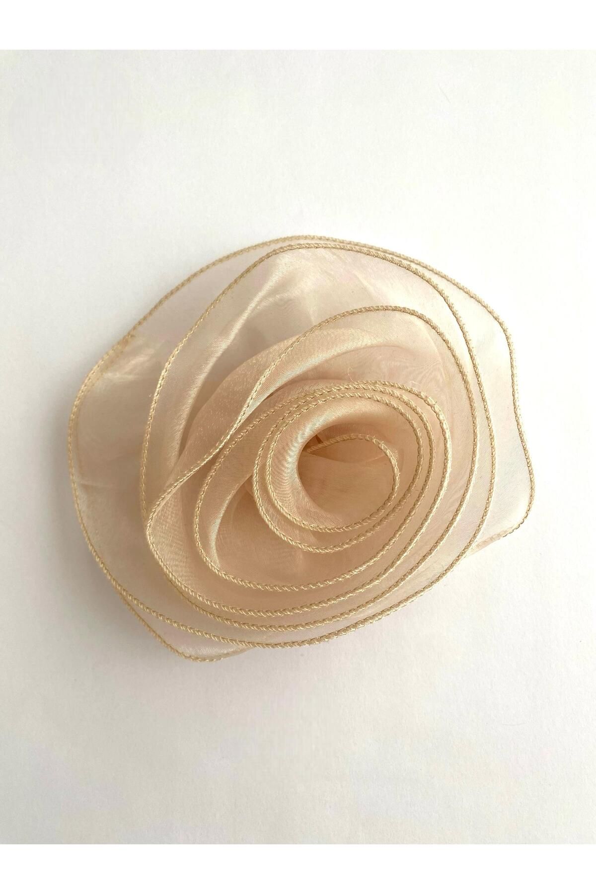 ELLE BROŞ Organize Tül Kumaş Broş ( 17 Cm’dir )