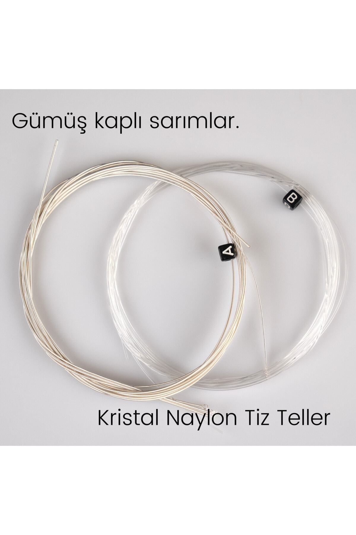 PİTBULL-Pitbull Strings Gold Series Classical Guitar Set String GCG HT Hard Tension (With Pick) 5