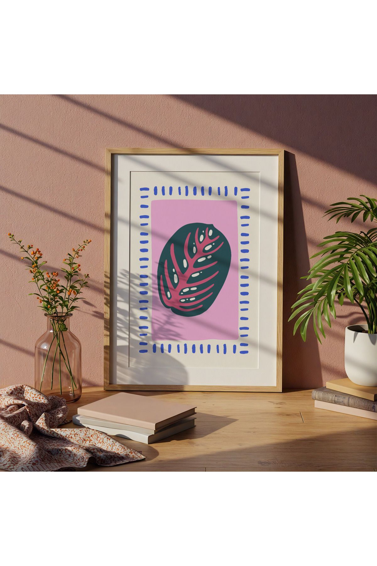 DES VU PRINT Bitki Posteri, Çiçek Bitki Temalı Çerçevesiz Poster