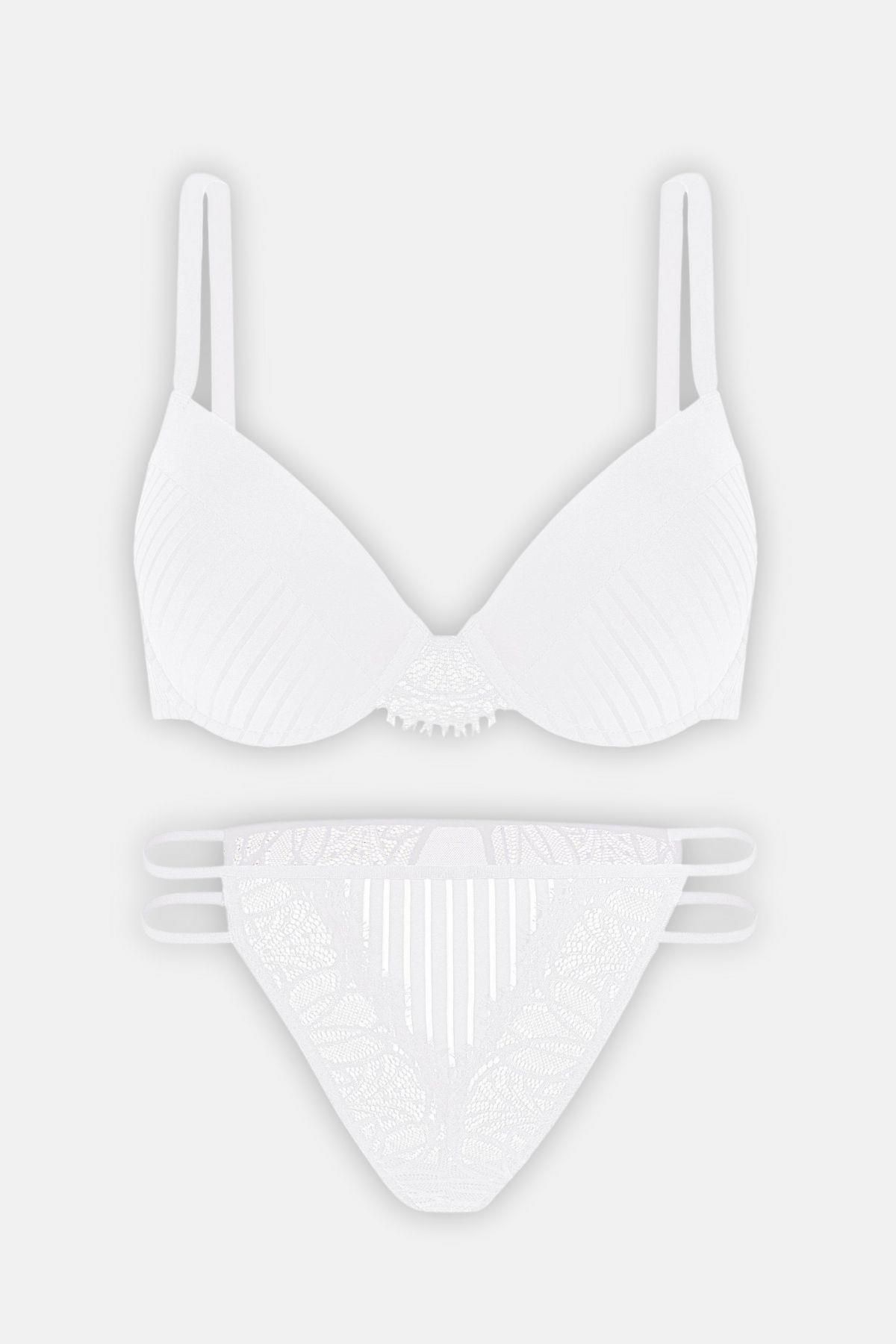 Wonna Luna Sütyen & Takım Soft Push Up / Yarı Dolgulu 2578 Ekru