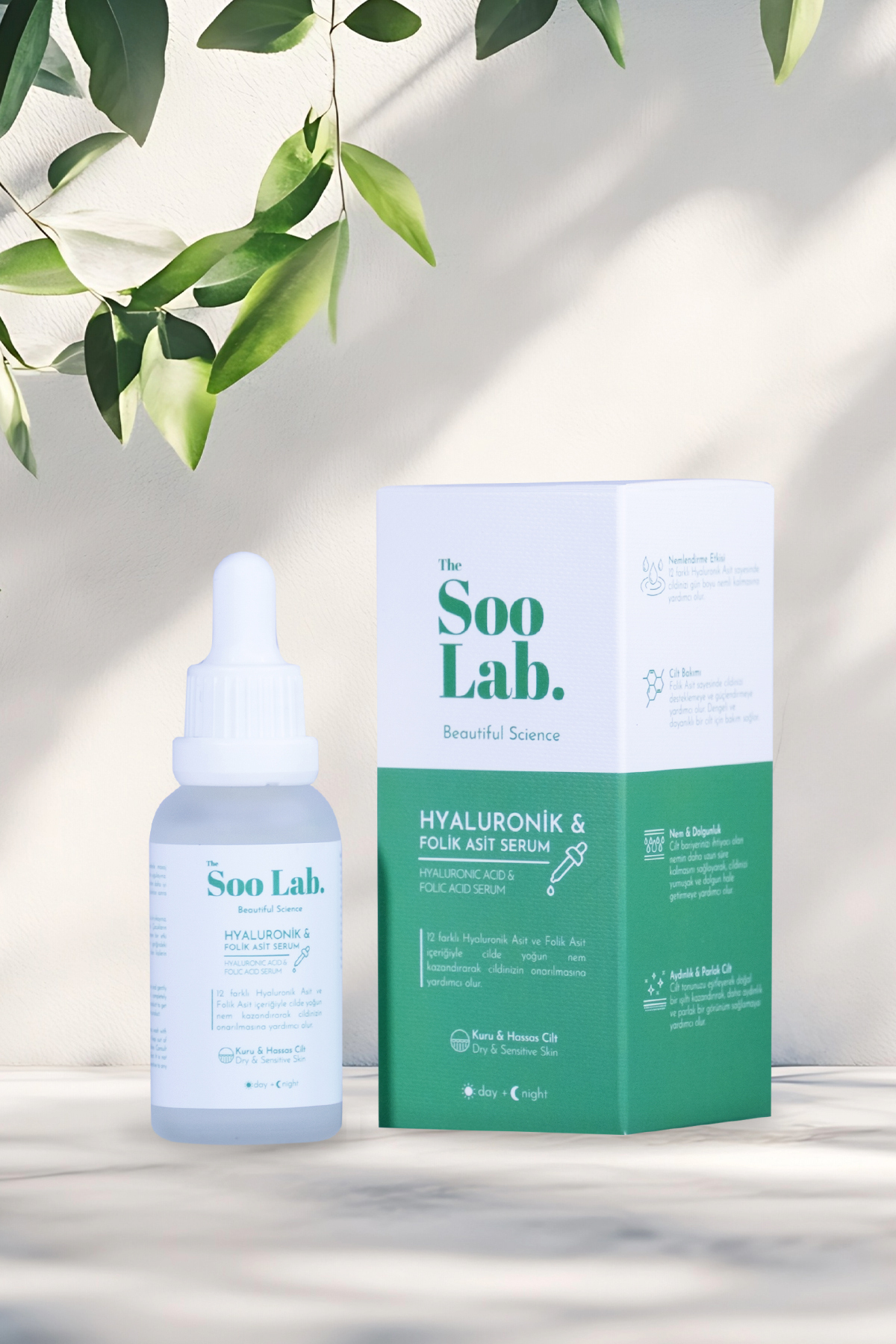 Kuru ve Hassas Ciltler için Hyaluronic Acid Serum | 30 ml — 8684824382034 — تصویر 5 از 5