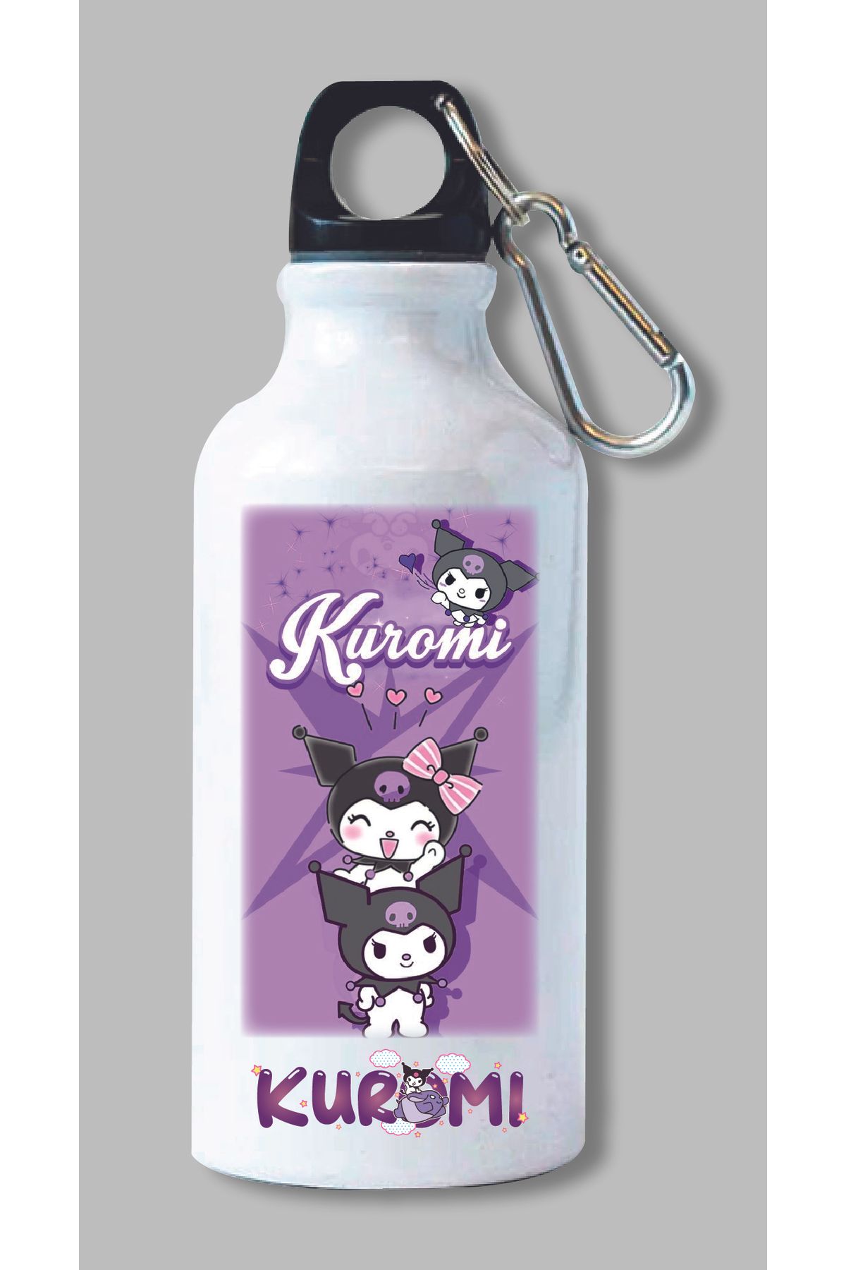 DKDZ SHOP Kuromi Baskılı Metal Suluk 600ml.