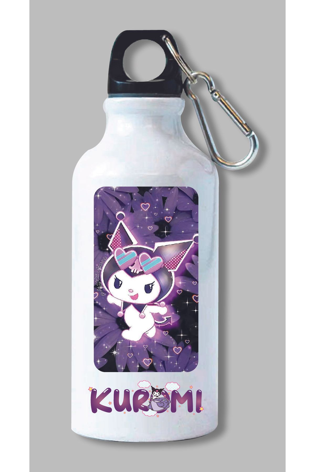 DKDZ SHOP Kuromi Baskılı Metal Suluk 600ml.