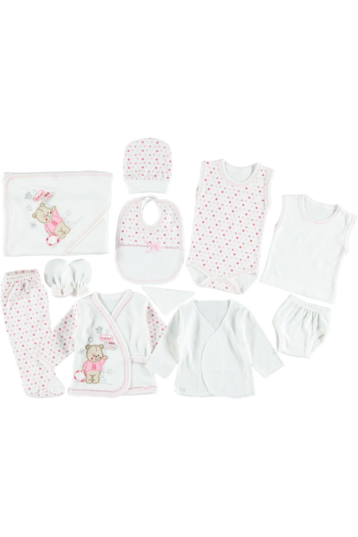 Butik PENYE BEAR NAKIŞLI PUANLI 11'Lİ ZIBIN SETİ