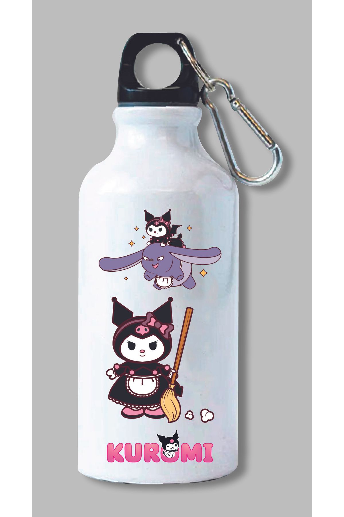 DKDZ SHOP Kuromi Baskılı Metal Suluk 600ml.