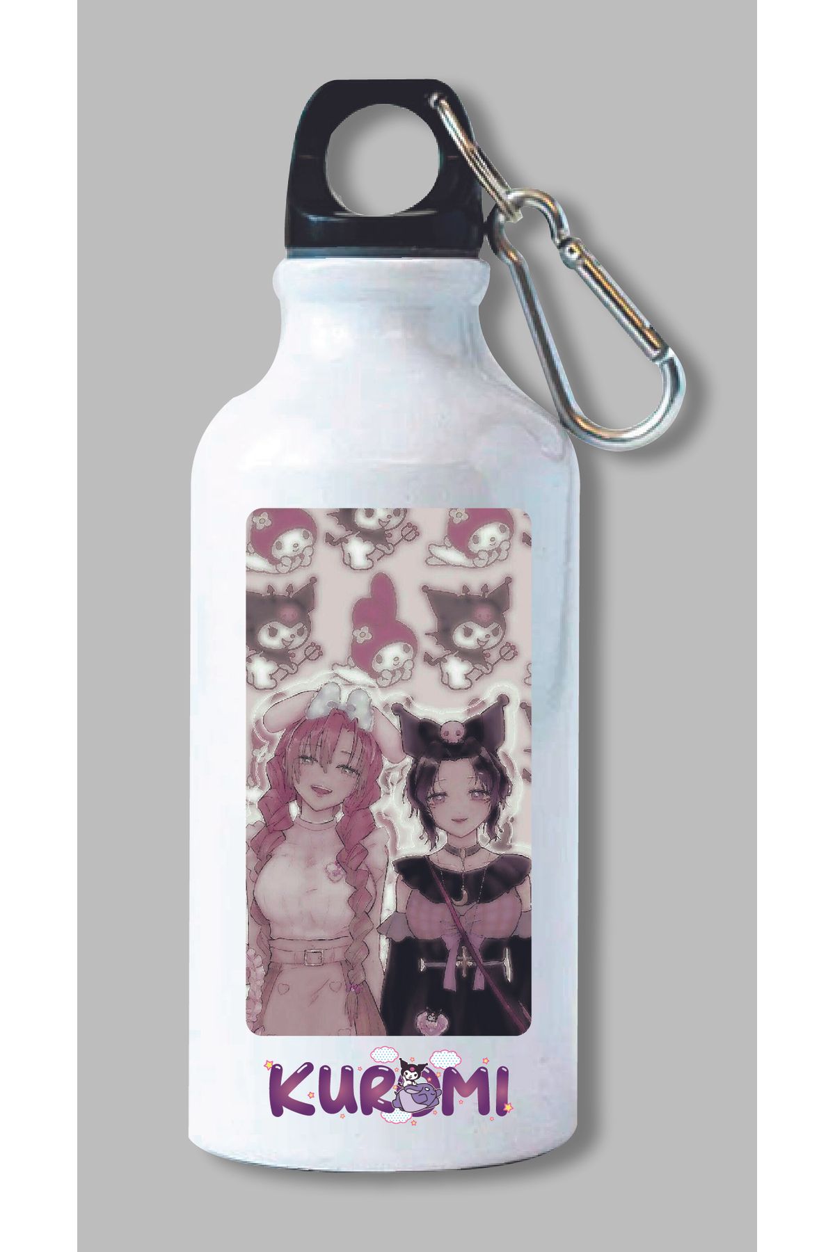 DKDZ SHOP Kuromi Baskılı Metal Suluk 600ml.