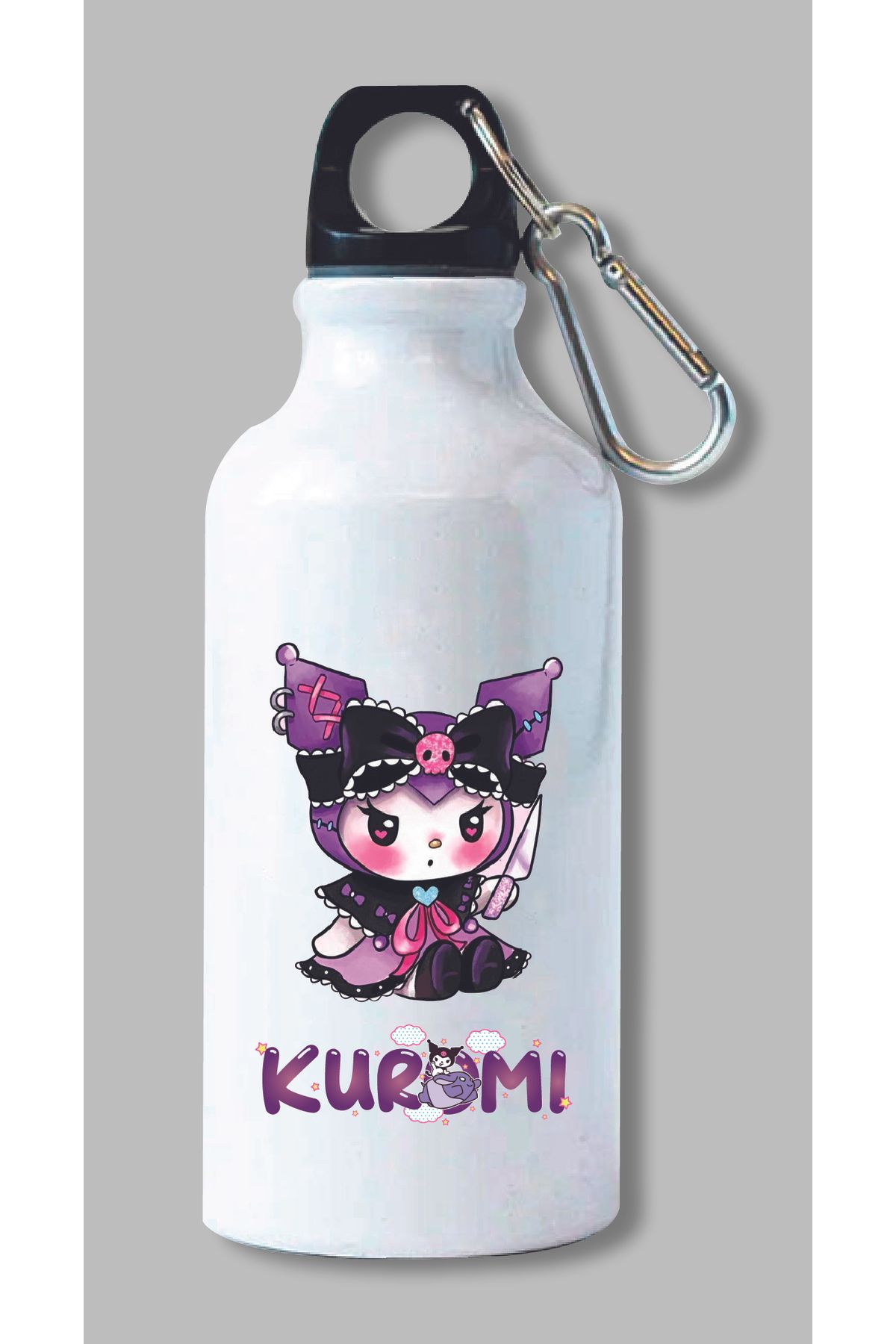 DKDZ SHOP Kuromi Baskılı Metal Suluk 600ml.
