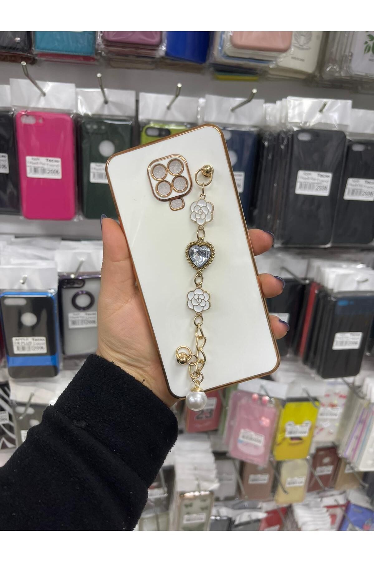 TECNOTREND Redmi Note 9 Pro/Note 9s Uyumlu el tutamaclı kamera korumalı taka silikon kapak