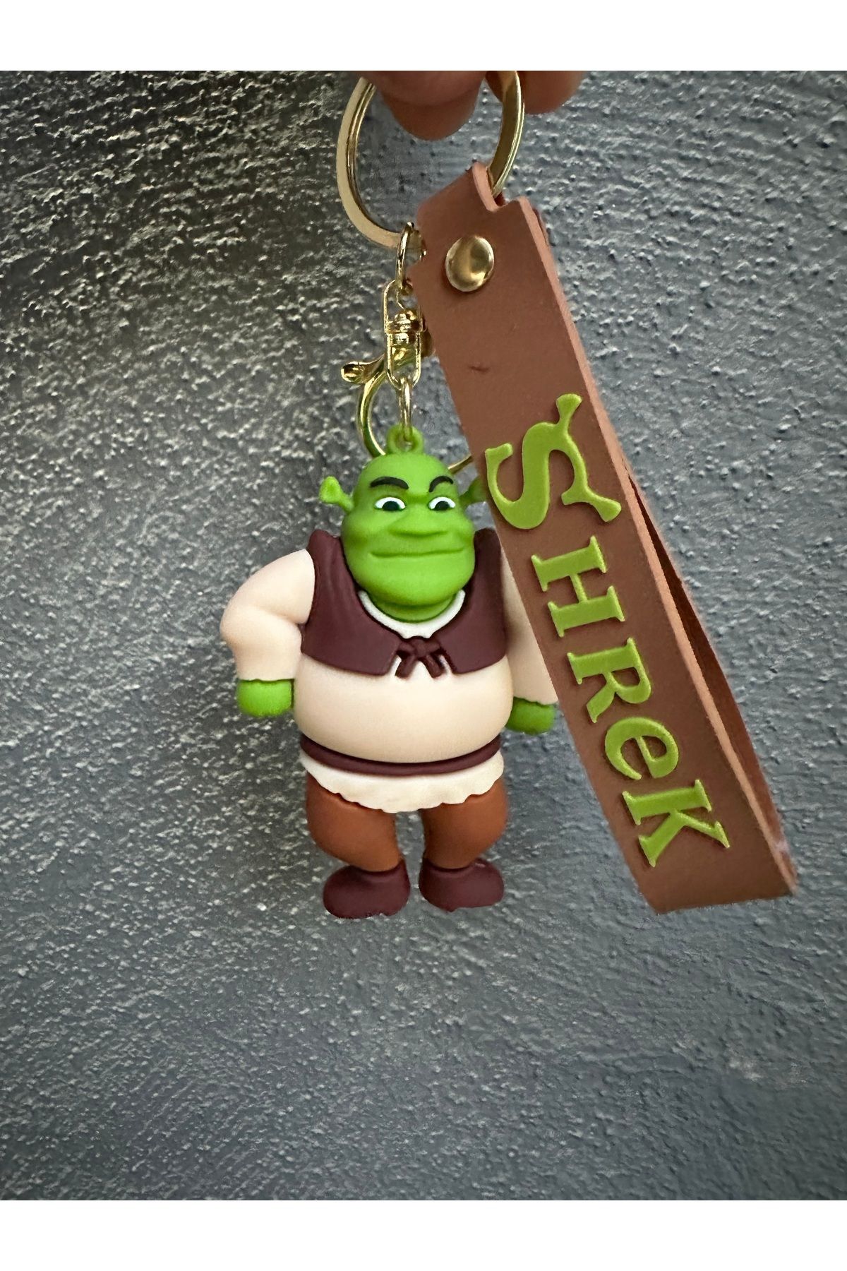 Shrek Lüks Silikon Anahtarlık 3D Büyük Boy