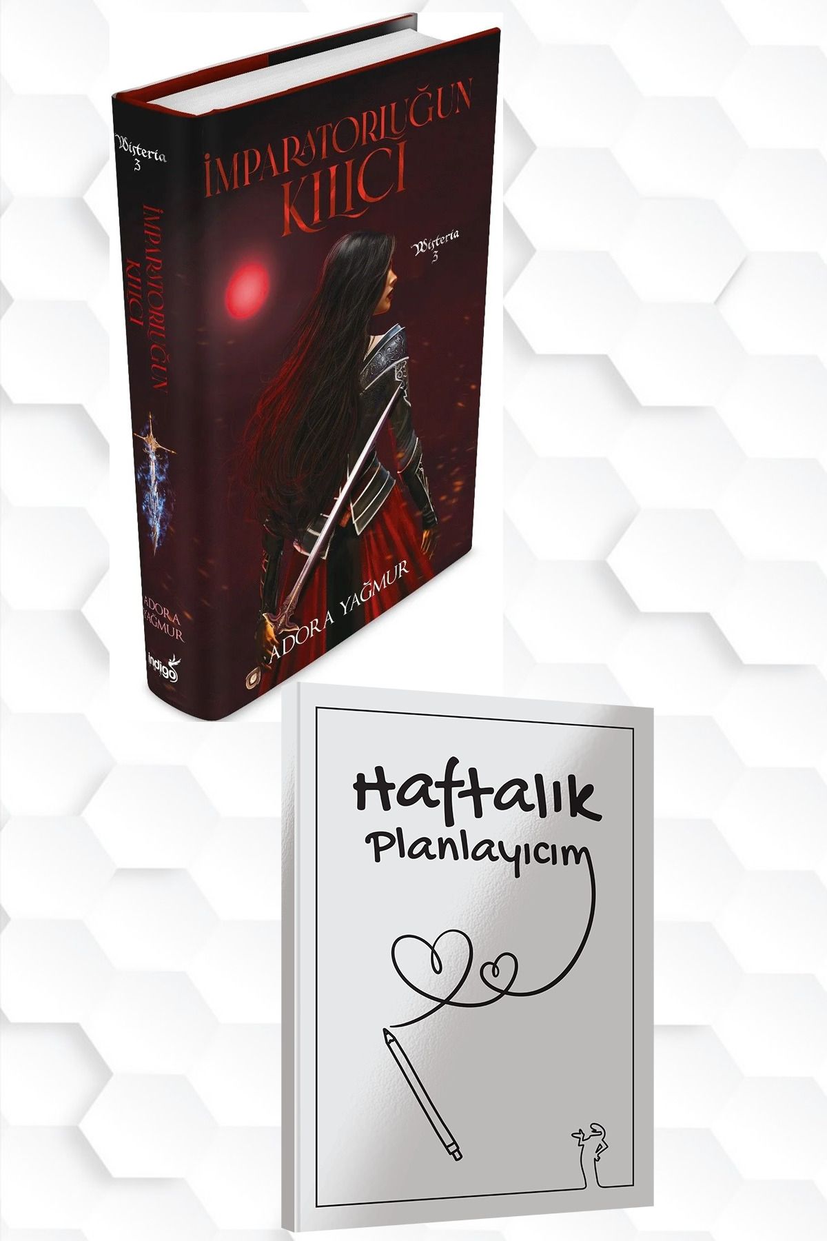 İndigo Kitap CİLTLİ-ADORA YAĞMUR-İMPARATORLUĞUN KILICI+HAFTALIK PLANLAYICIM (52 HAFTA) HEDİYE
