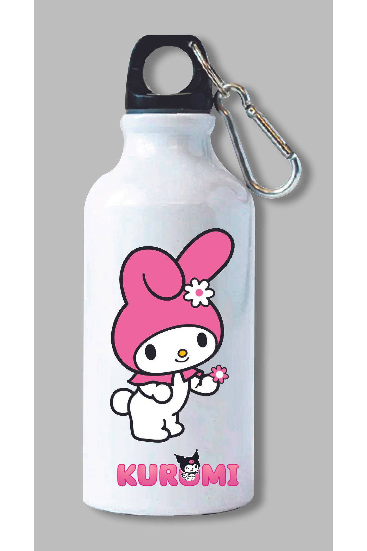 DKDZ SHOP Kuromi Baskılı Metal Suluk 600ml.