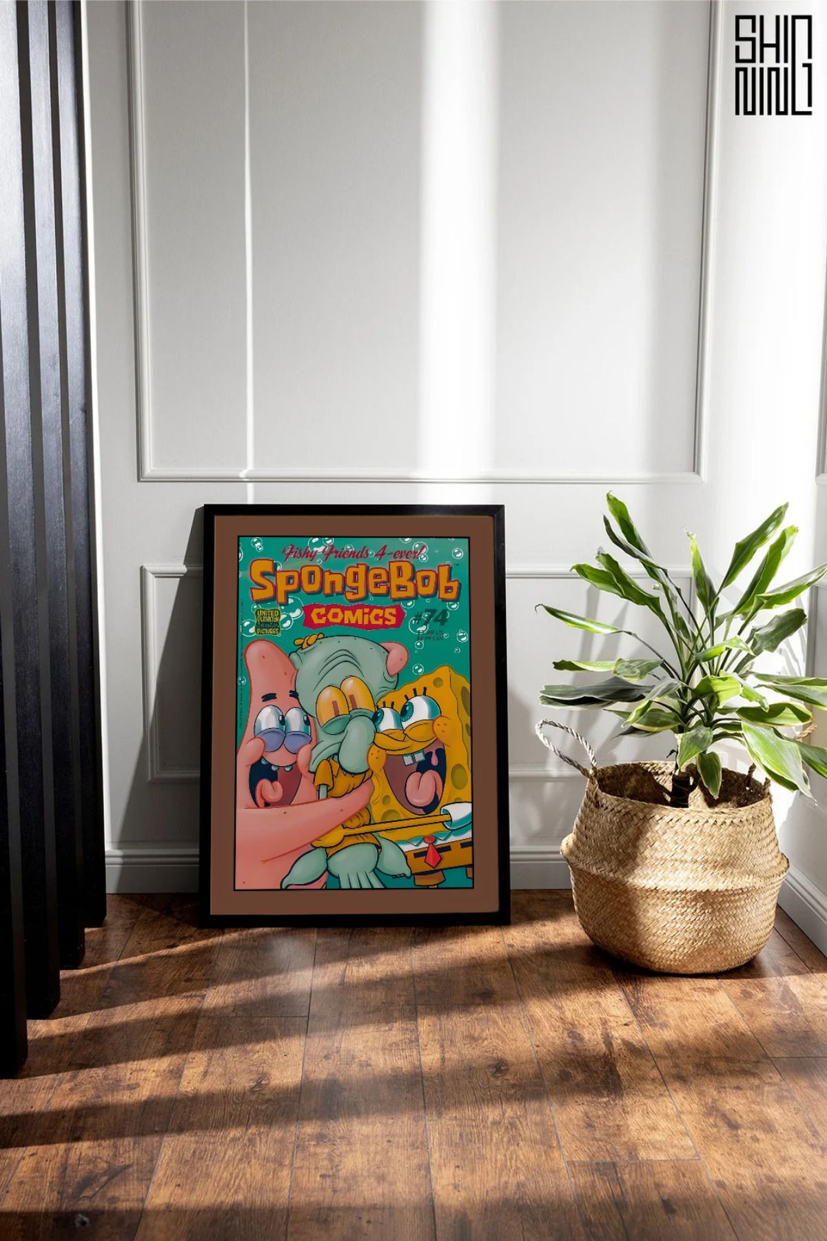 Home Çerçeveli "SPONGEBOB" Vintage Poster