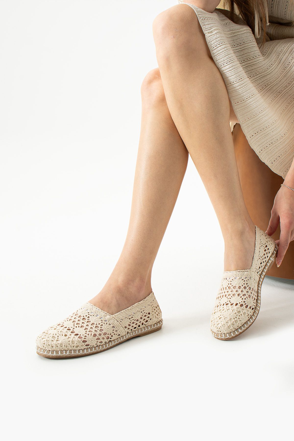 ROLANDA SHOES OYA DANTELLİ BABET