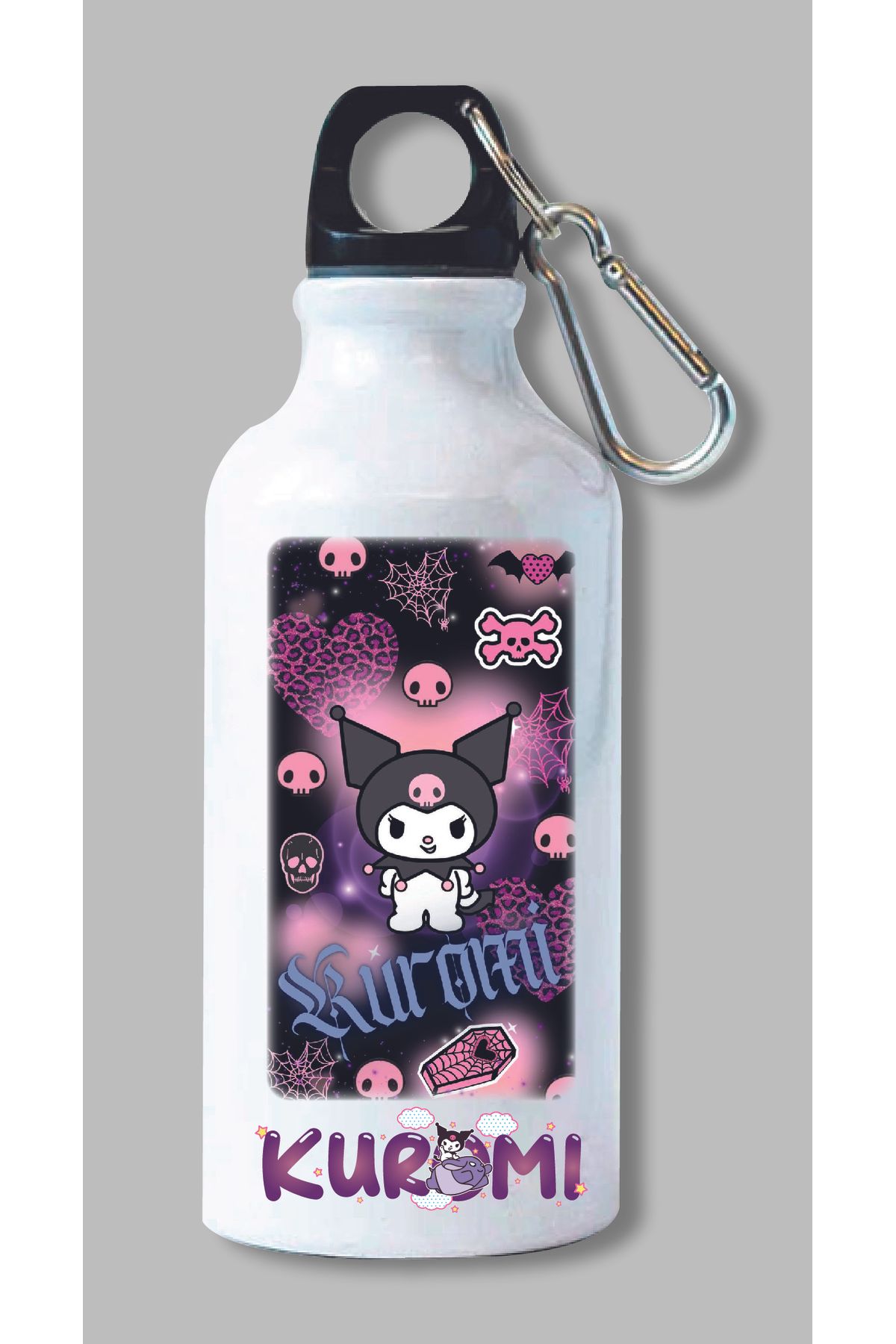DKDZ SHOP Sonic Baskılı Kancalı Su Matarası 600ml.