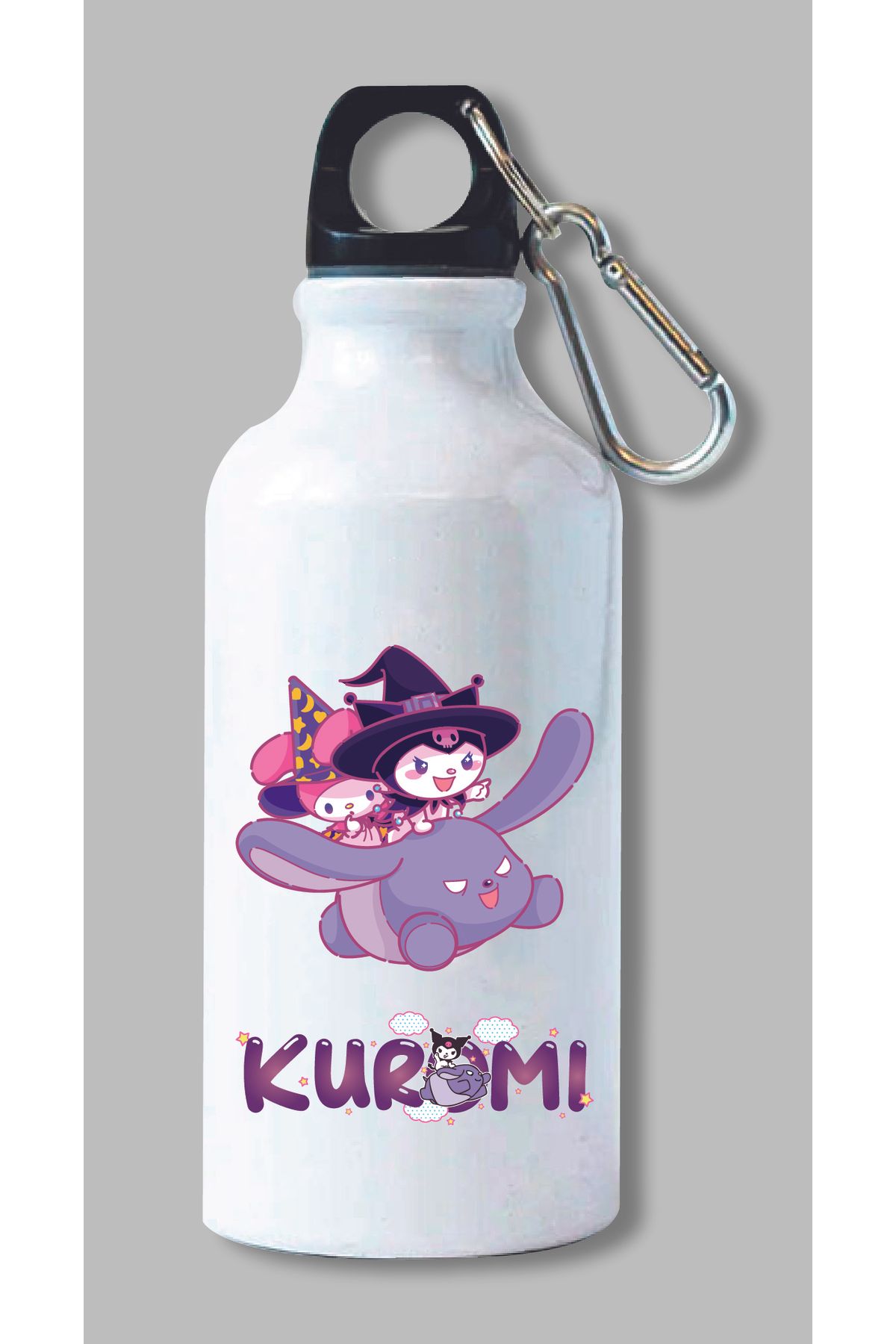DKDZ SHOP Kuromi Baskılı Metal Suluk 600ml.