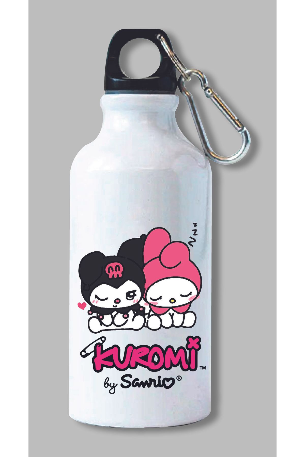 DKDZ SHOP Kuromi Baskılı Metal Suluk 600ml.