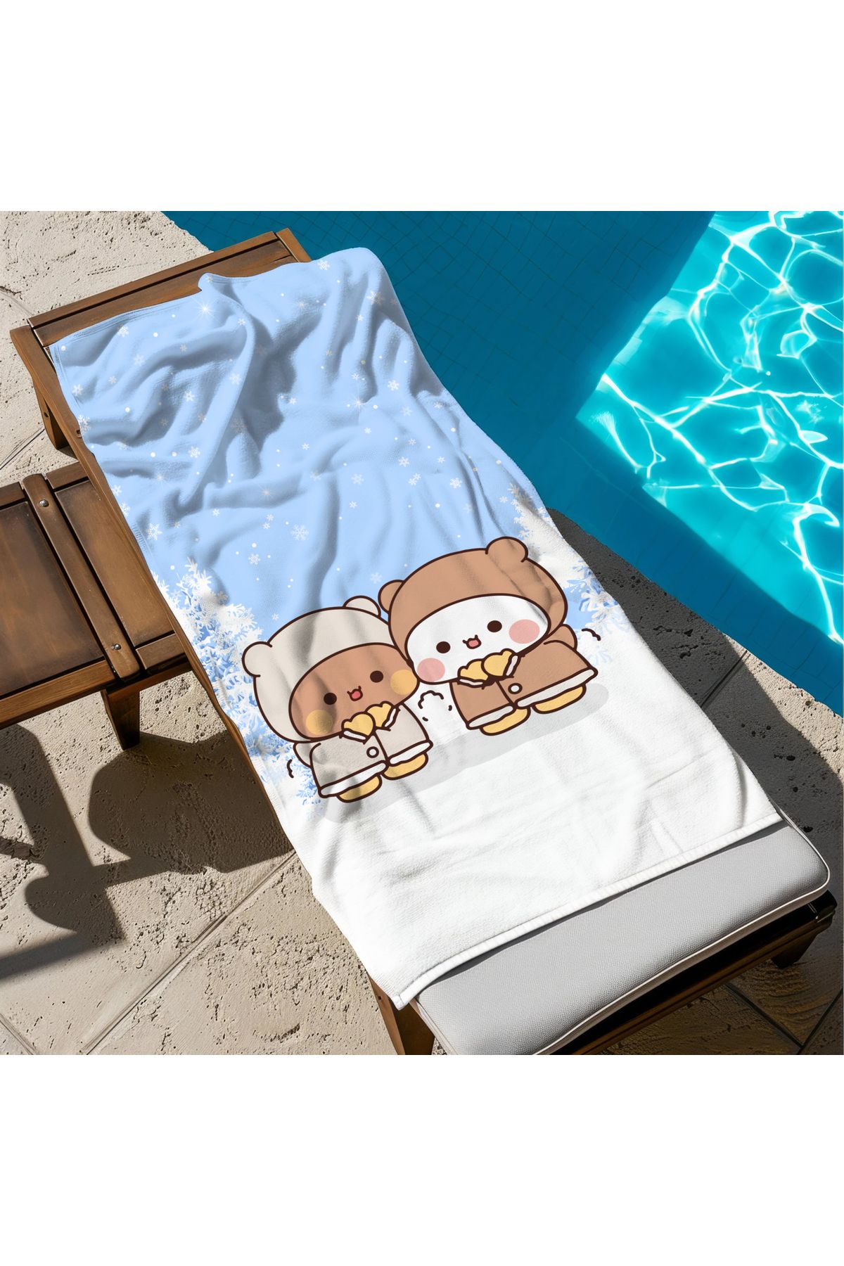 hediyechy GİFT DUVET COVER dudu budu baskılı piaj havlusu