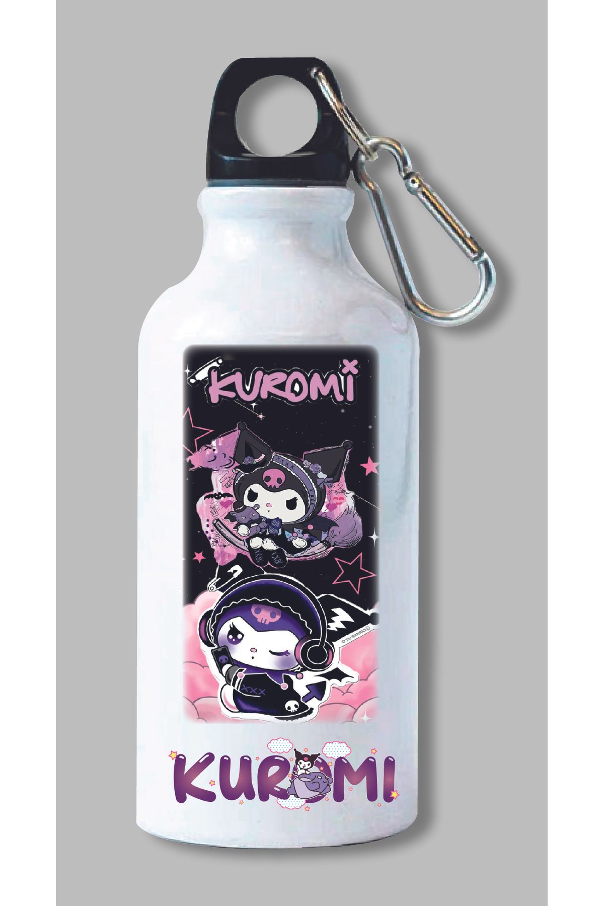 DKDZ SHOP Sonic Baskılı Kancalı Su Matarası 600ml.
