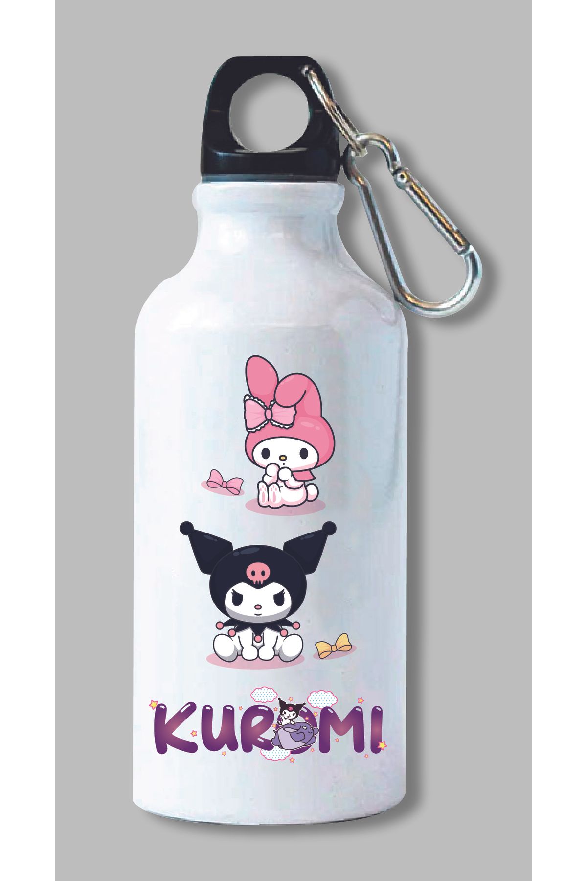 DKDZ SHOP Kuromi Baskılı Metal Suluk 600ml.