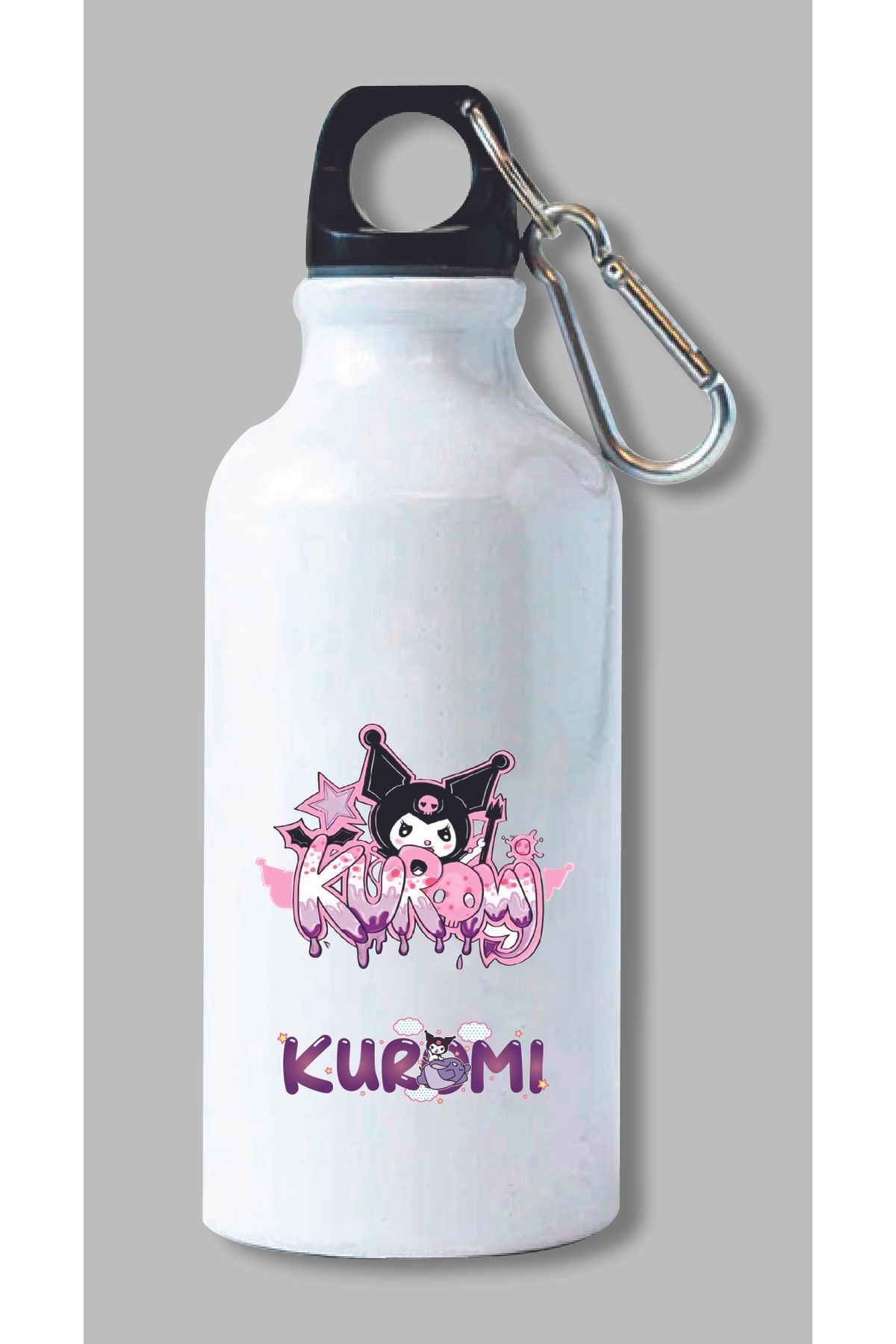 DKDZ SHOP Kuromi Baskılı Metal Suluk 600ml.