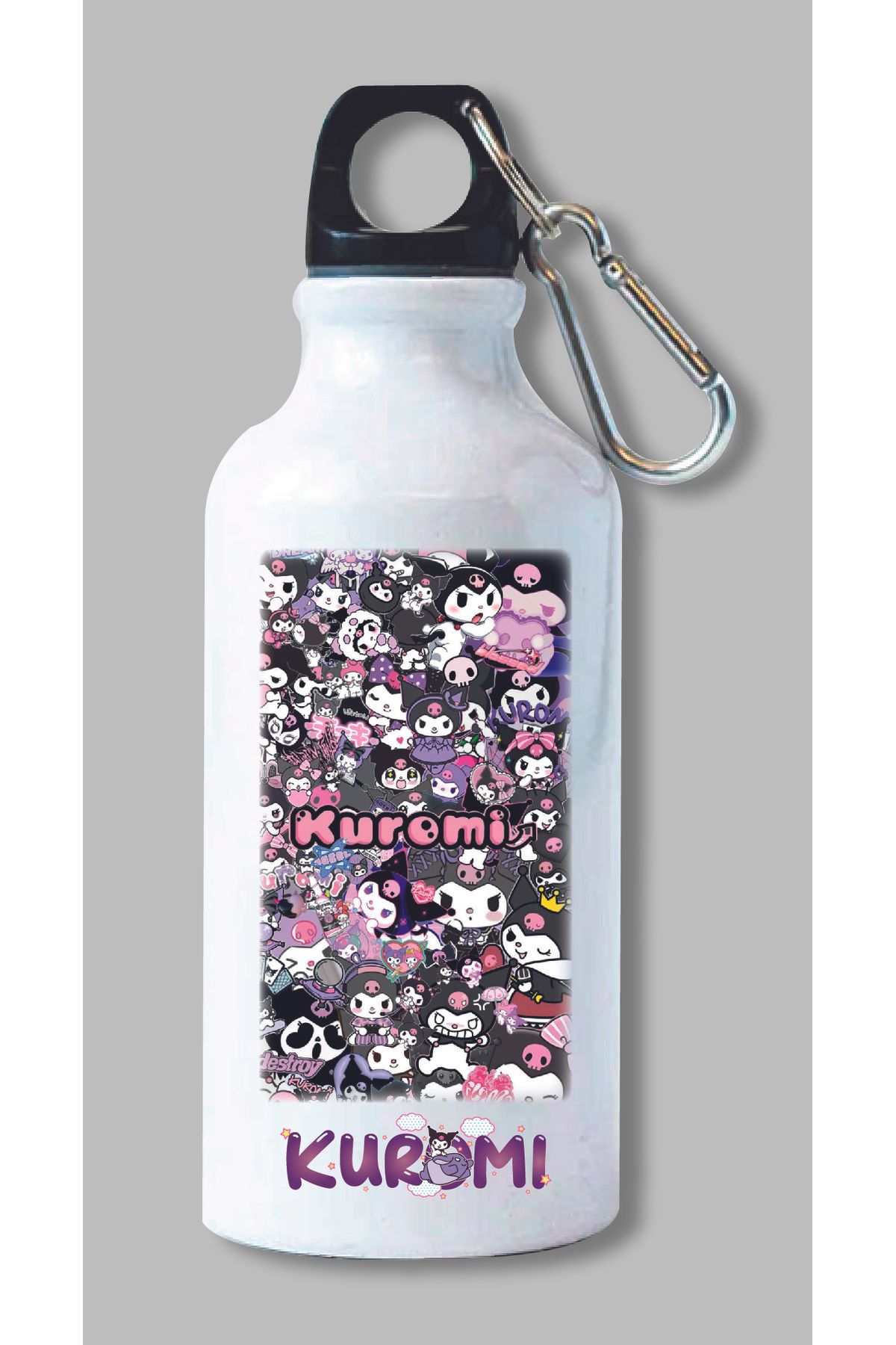 DKDZ SHOP Kuromi Baskılı Metal Suluk 600ml.