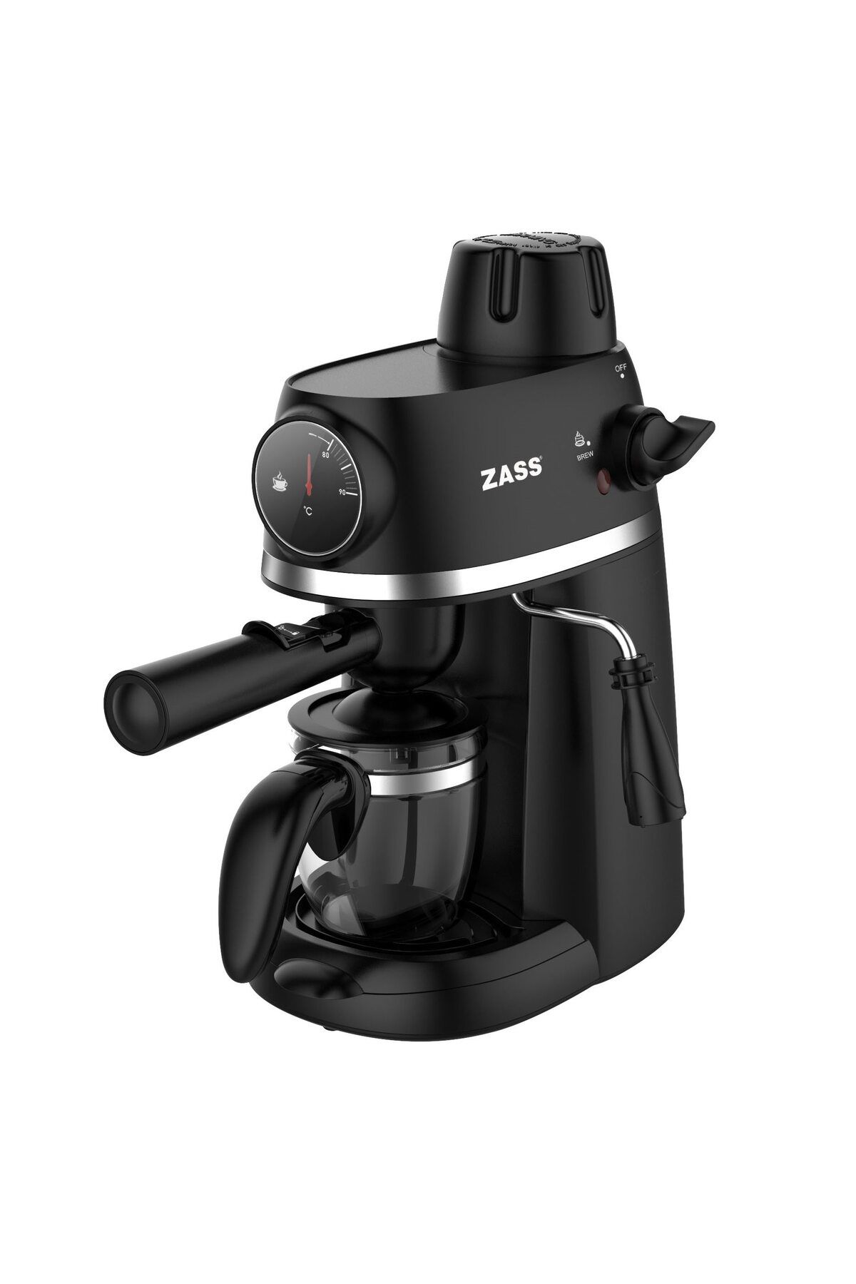 Zass Espressor Manual Zem 07, 800w, 240ml, Presiune De 3,5 Bari, Negru - One Size