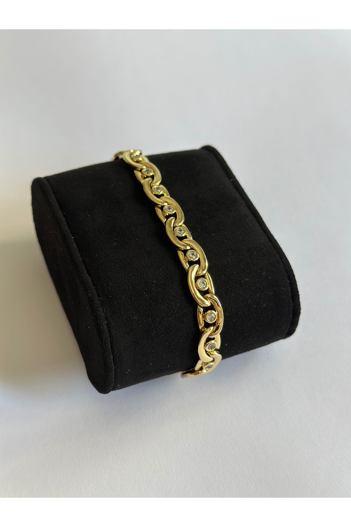 NİSSBEBE XUPİNG JEWELRY VİP Bileklik 14K Renk KARARMAZ Çelik Bileklik (DOĞALTAŞ BİLEKLİK HEDİYE)
