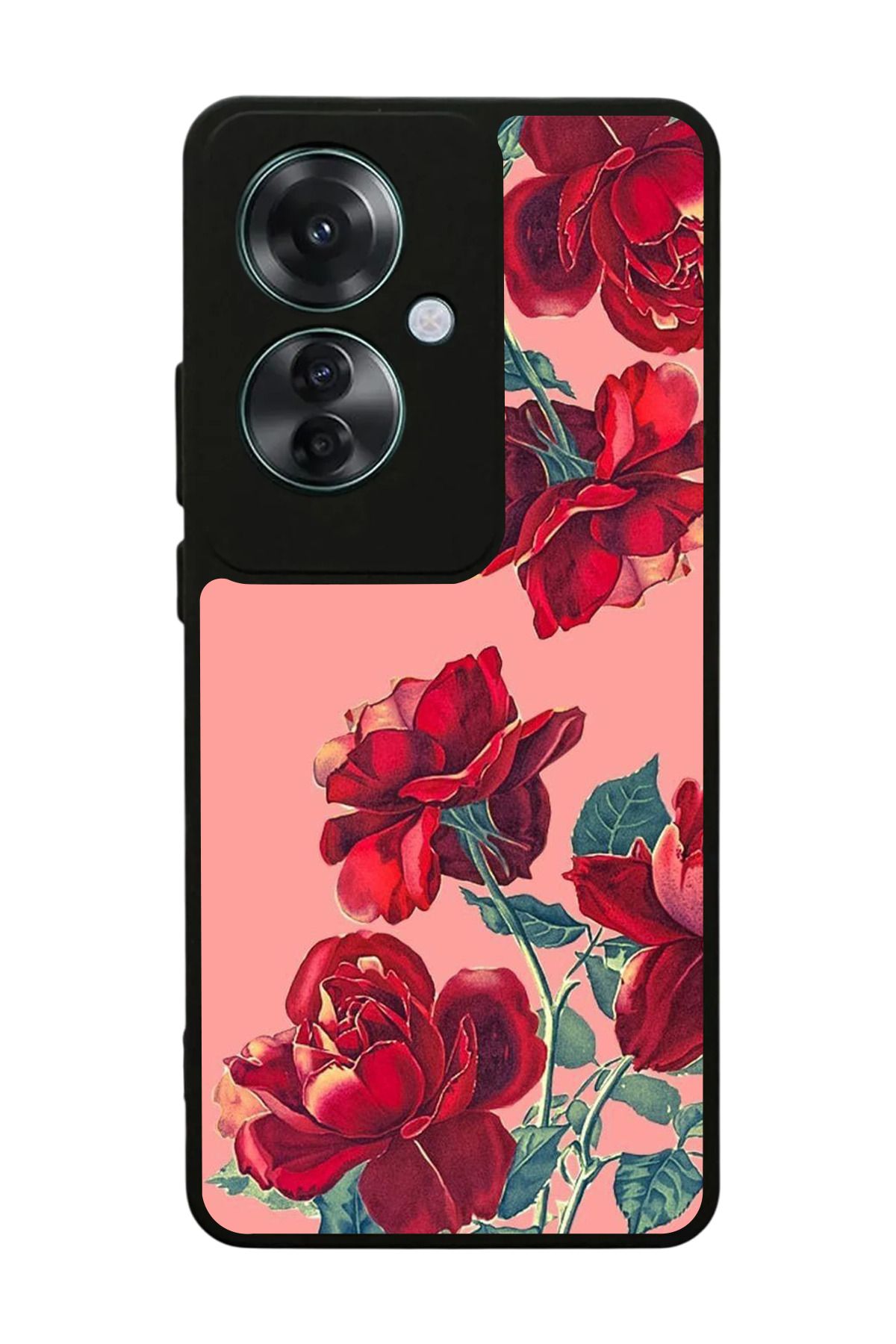 OPPO Reno 11F Uyumlu Mat Siyah Kılıf – Yumuşak Silikon, Koruyucu, Şok Emici Kapak