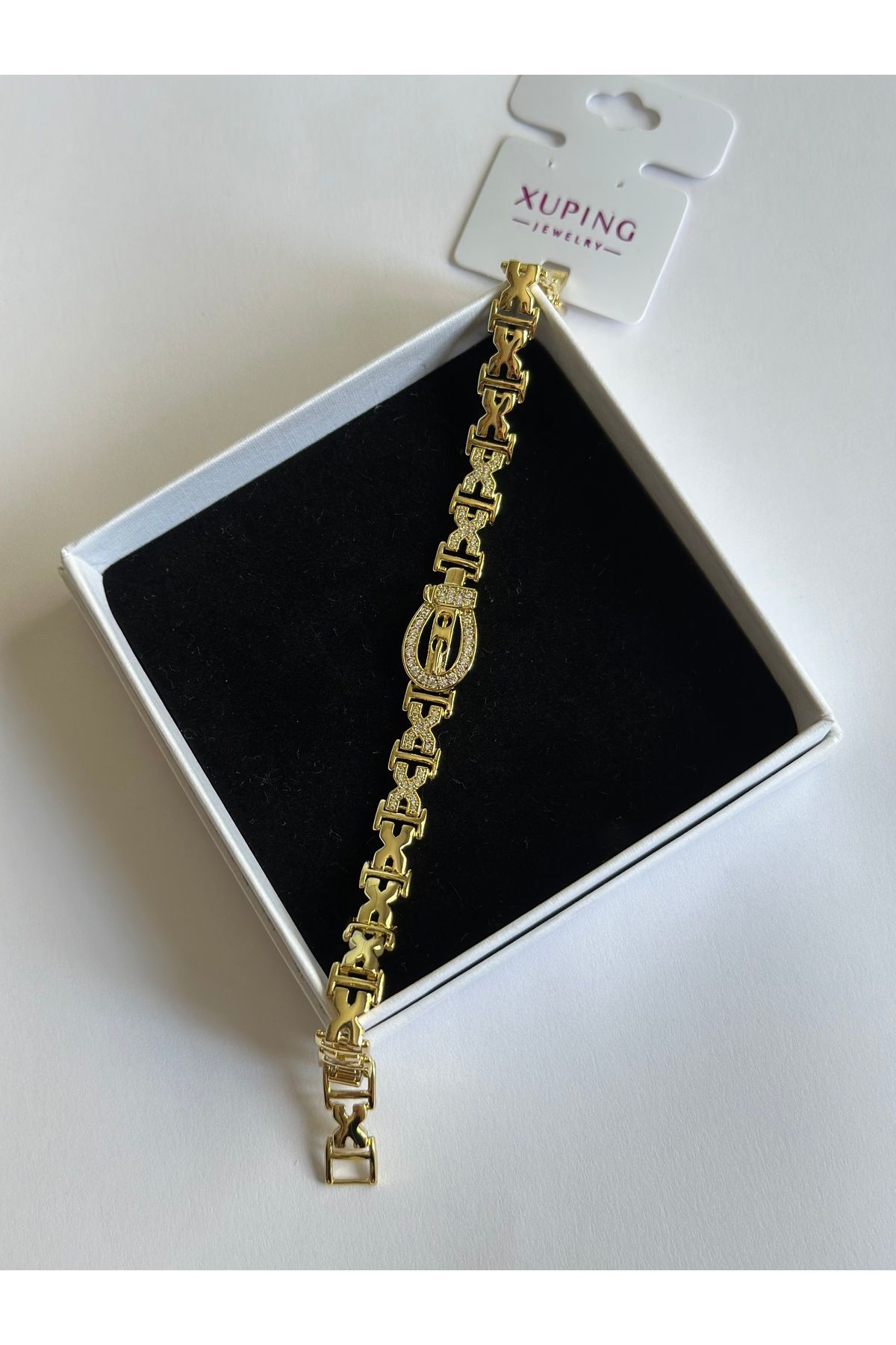NİSSBEBE XUPİNG JEWELRY VİP Bileklik 14K Renk KARARMAZ Çelik Bileklik (DOĞALTAŞ BİLEKLİK HEDİYE)
