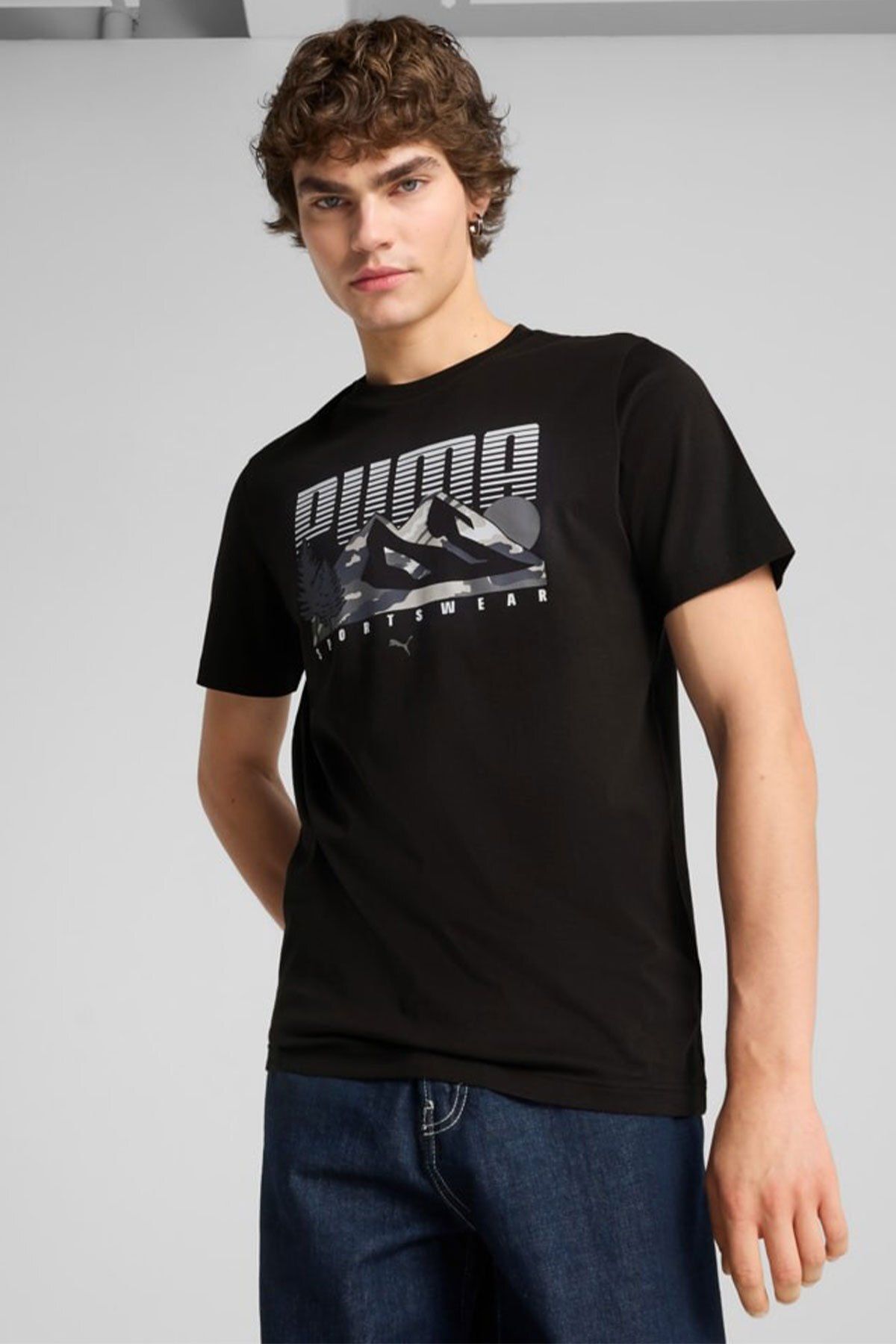Puma Erkek Graphıcs Mountain Tişört