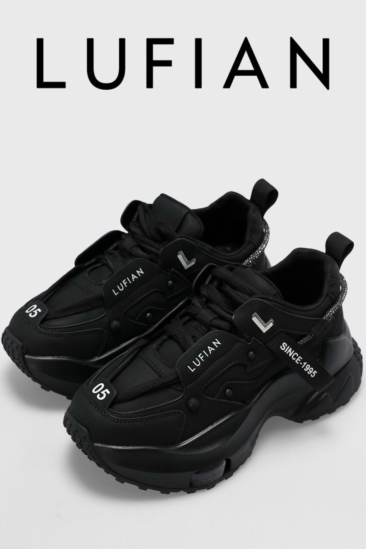 Kocamanlar Ayakkabı Lufian 122230014 Stormy Unisex Sneaker Ayakkabı SİYAH