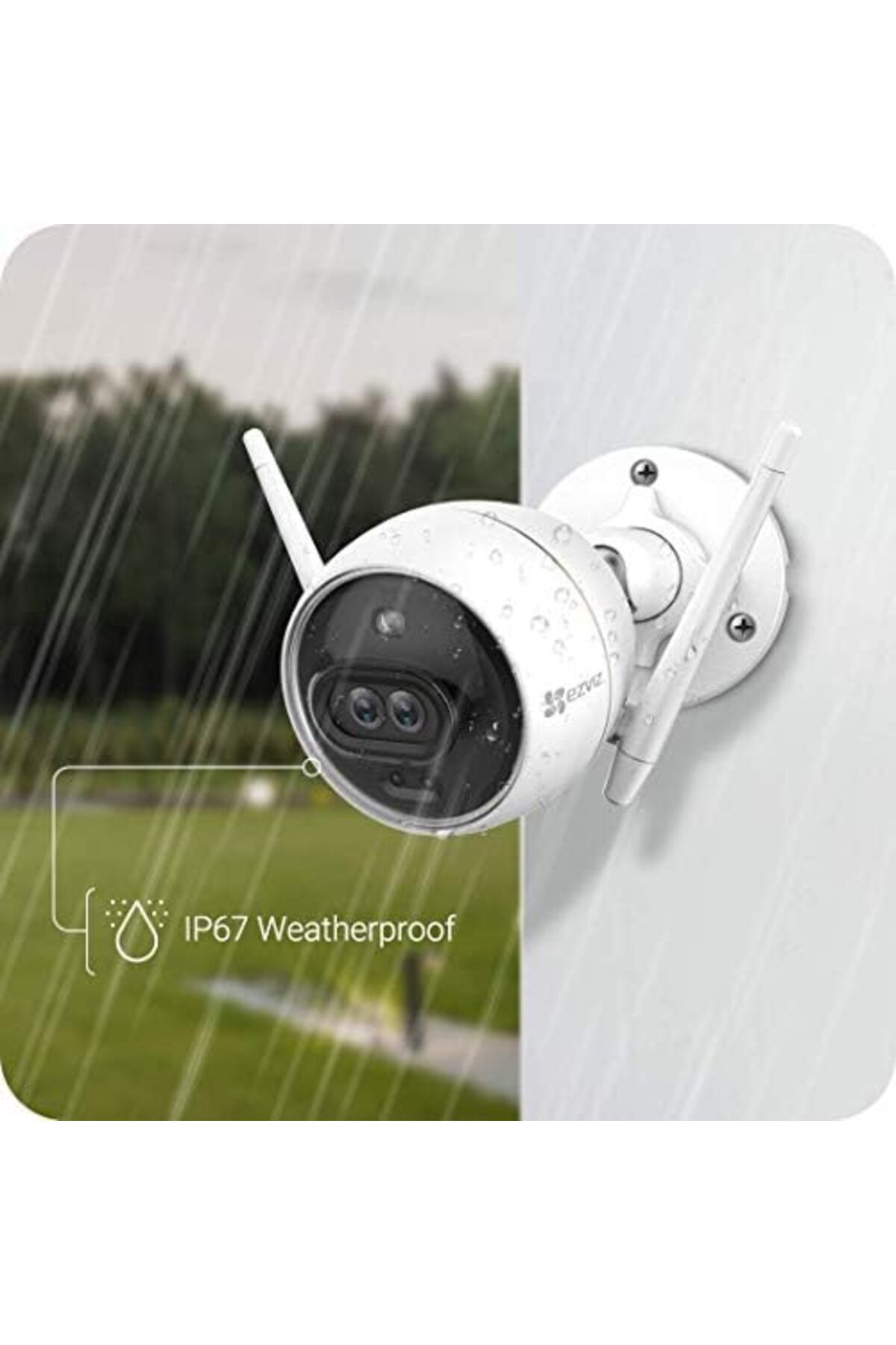 EZVIZ-Dual Lens C3X Wi-Fi Camera with Color Night Vision, Human and Vehicle Detection, Weather Resis 7