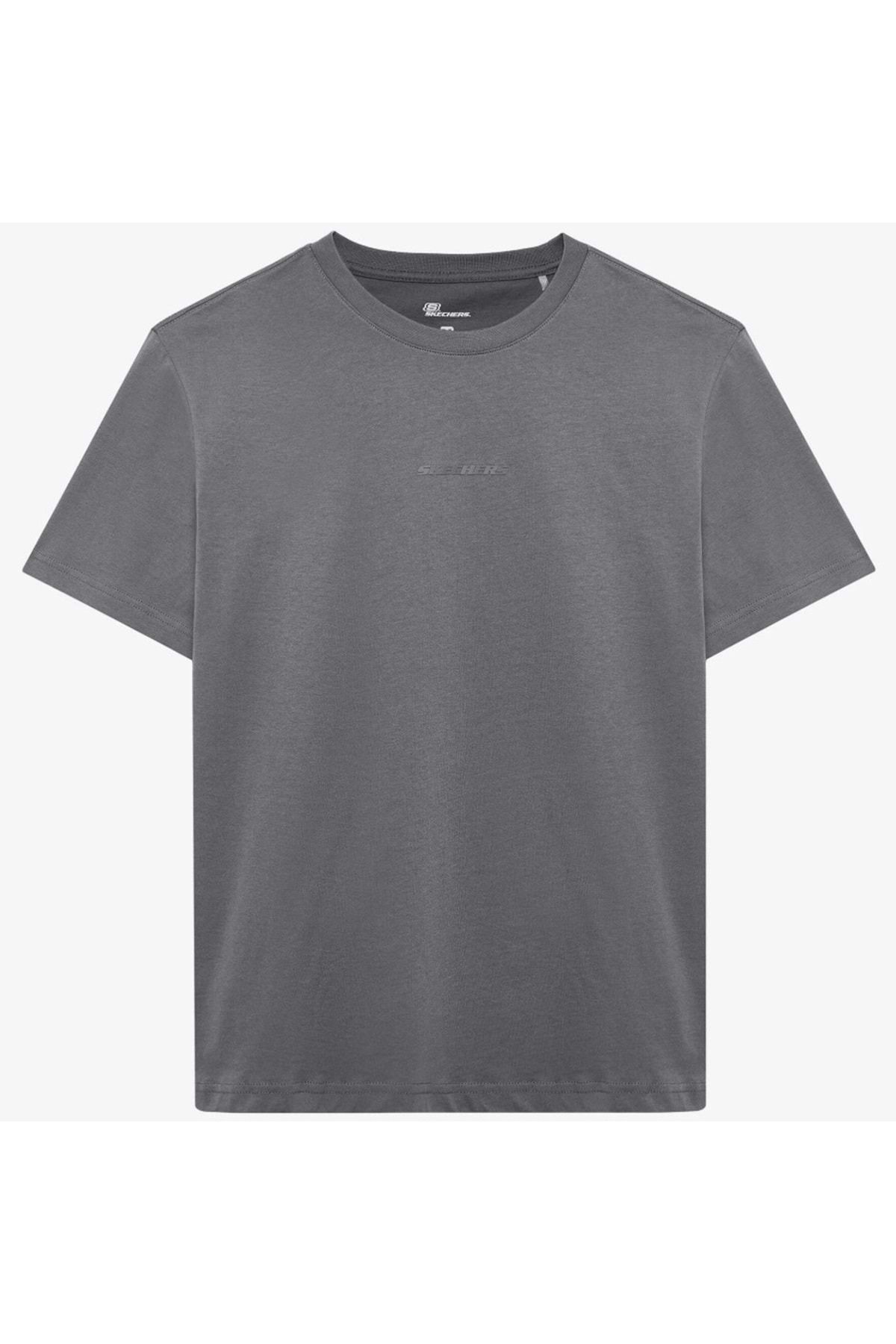 SKECHERS M Essential T-shirt S2510017 Erkek Tişort GRİ