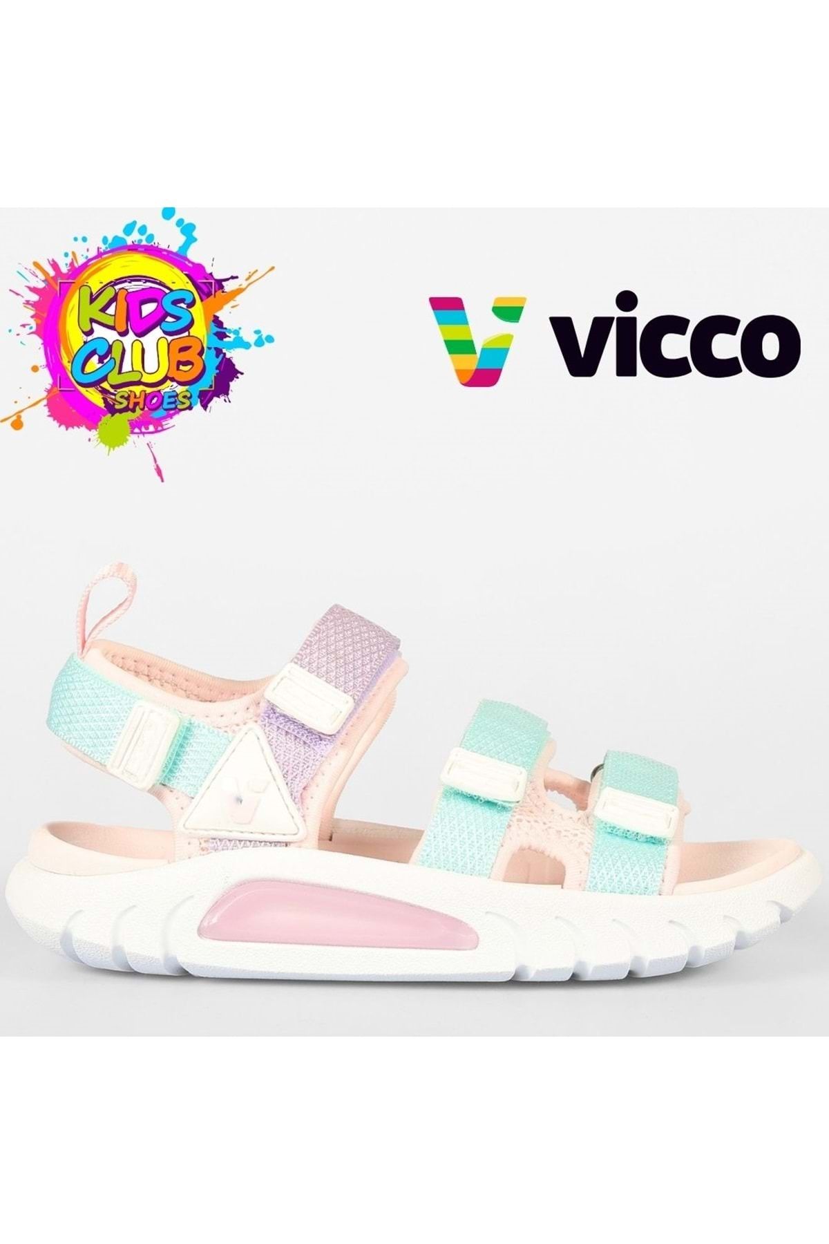 Kocamanlar Ayakkabı Vicco Cube Ortopedik Çocuk Sandalet PUDRA