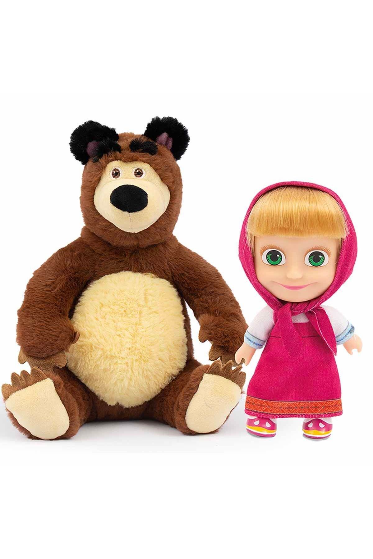 Masha & Koca Ayı 20 cm Peluş 12 cm Bebek MHA21000