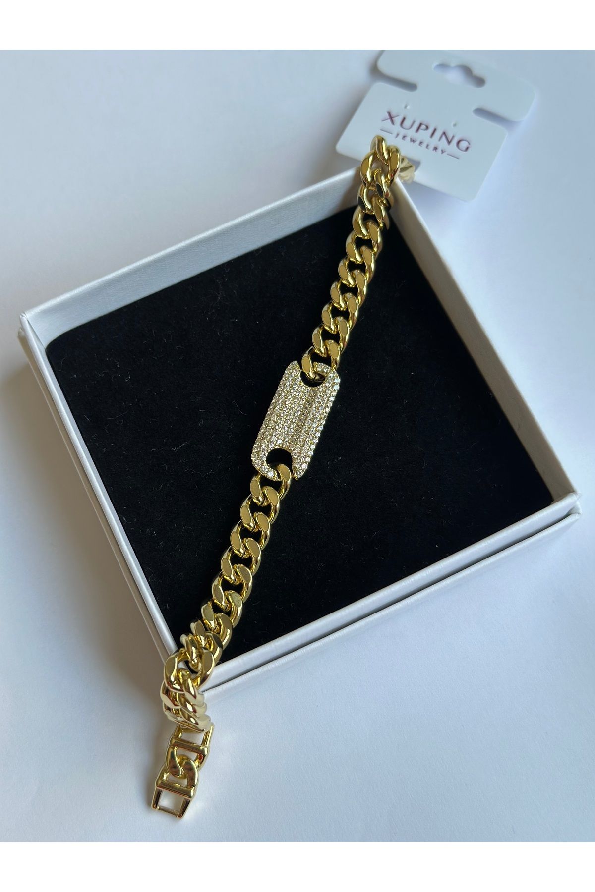 NİSSBEBE XUPİNG JEWELRY VİP Bileklik 14K Renk KARARMAZ Çelik Bileklik (DOĞALTAŞ BİLEKLİK HEDİYE)