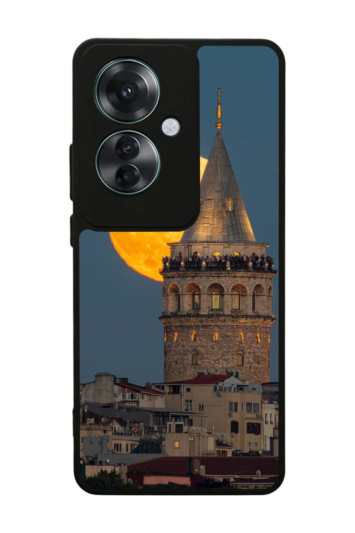 OPPO Reno 11F Uyumlu Mat Siyah Kılıf – Yumuşak Silikon, Koruyucu, Şok Emici Kapak