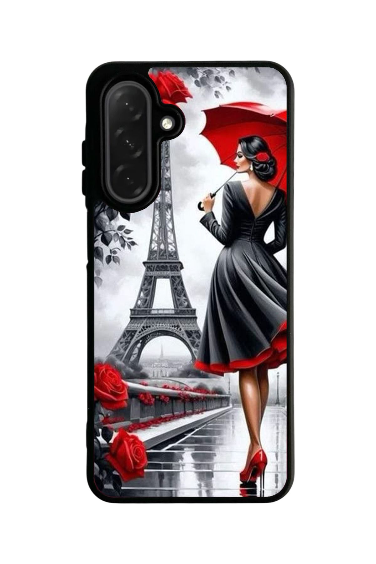 Aksel Kılıf Samsung Galaxy A56 Uyumlu Mat Siyah Kılıf – Yumuşak Silikon, Koruyucu, Şok Emici Kapak