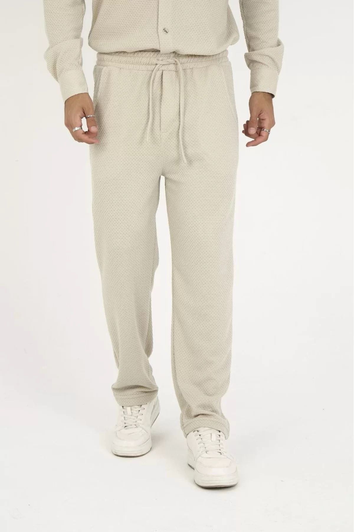 BBbutik Jakar Kutu Desenli Baggy Eşofman Pantolon