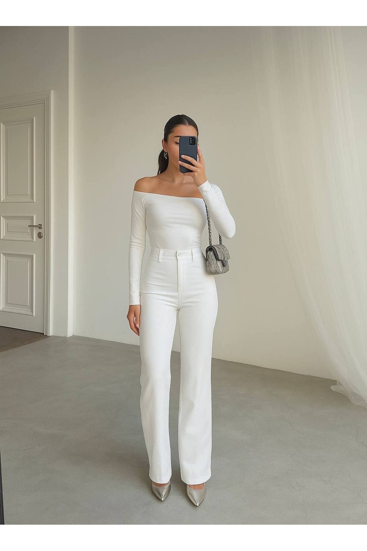 Castivo Fashion BoldFit Yüksek Bel Düz Paça Pantolon