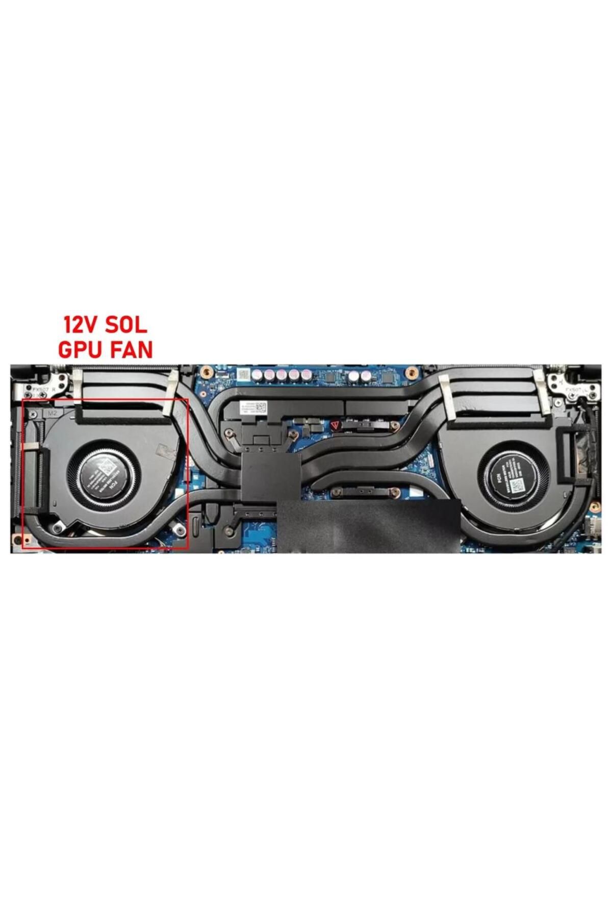 Afila Asus TUF Dash F15 FX517Z Serisi Notebook Gpu Fanı / Ver.2 R - 12V