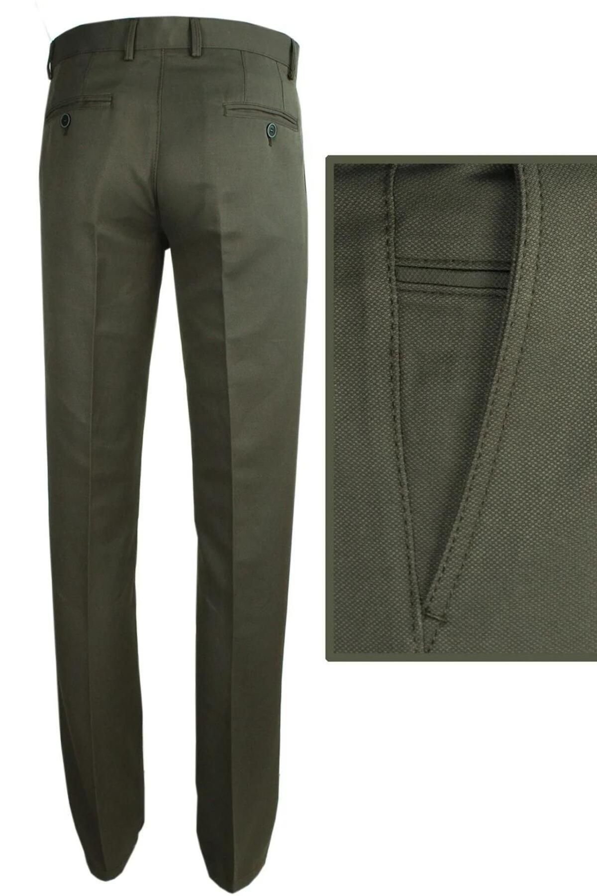 Güray Store Erkek Klasik Kesim Armüllü Keten Pantolon