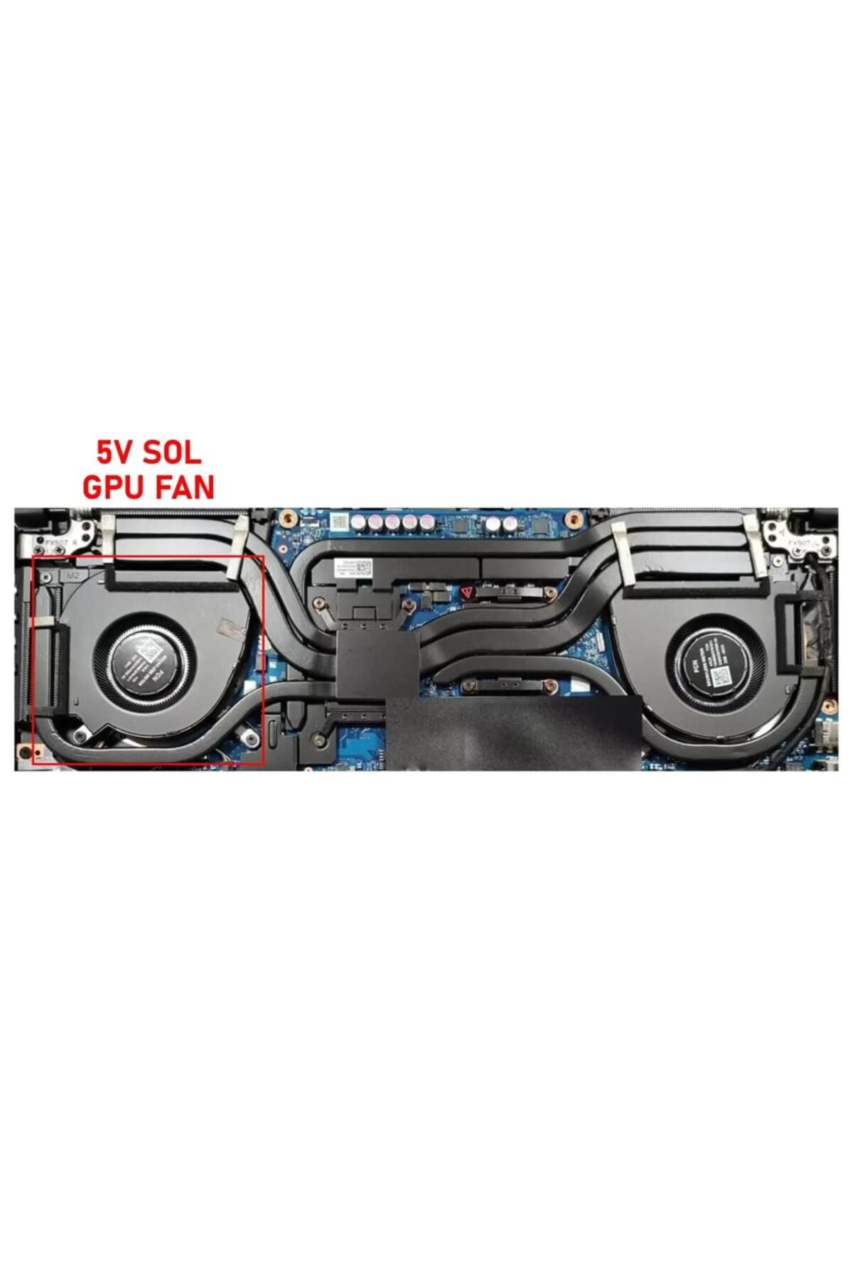 Afila Asus TUF Dash F15 FX517Z Serisi Notebook Gpu Fanı / Ver.1 R - 5V