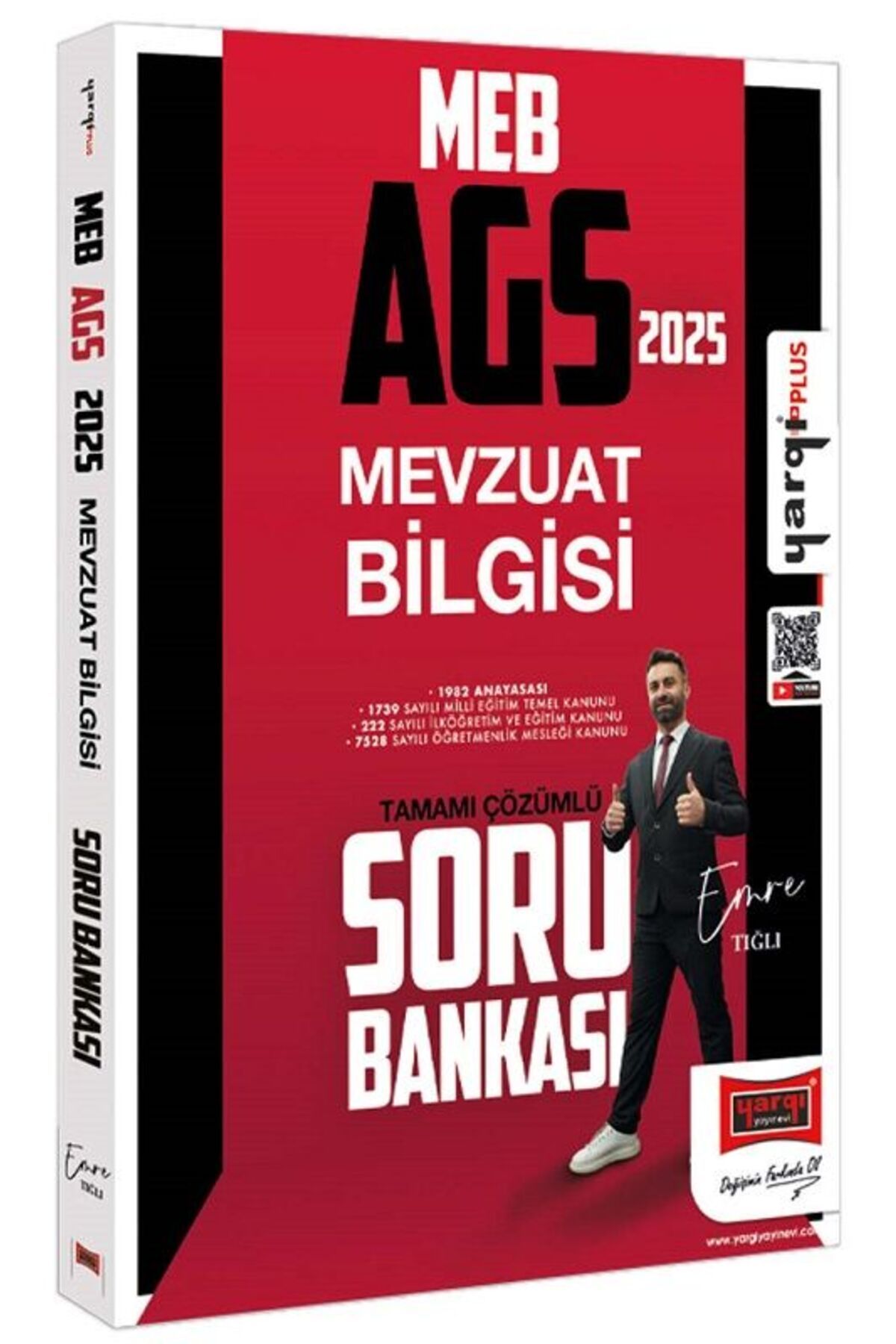 Yargı Yayınları Yargı 2025 MEB-AGS Mevzuat Bilgisi Soru Bankası Çözümlü - Emre Tığlı Yargı Yayınları